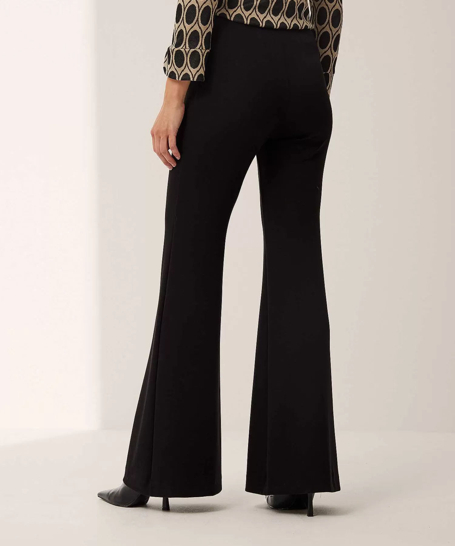 Ana Alcazar Pantalon Flare Jersey Cheap