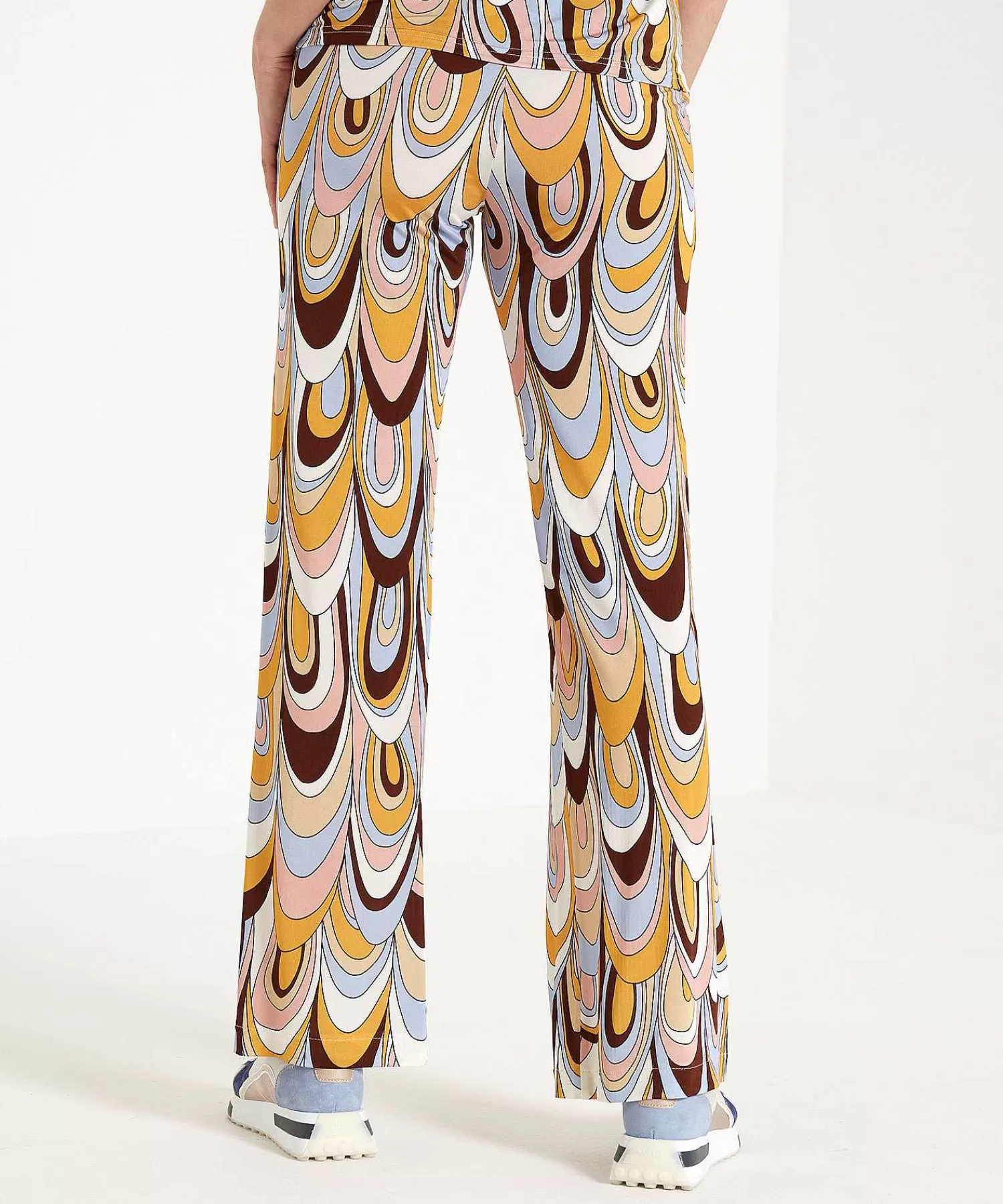 Ana Alcazar Pantalon Slinky Palazzo Estampado Retro Flash Sale