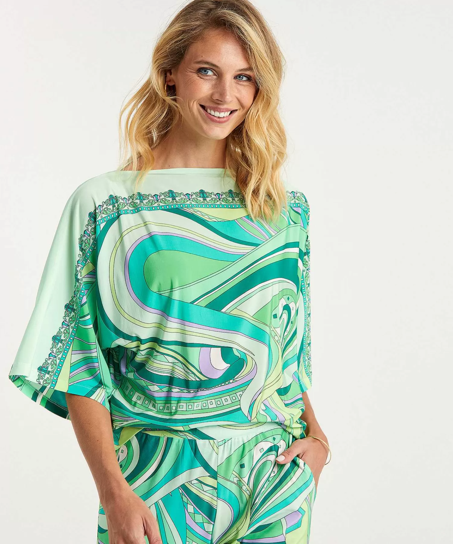 Ana Alcazar Top Slinky Multicolor Best