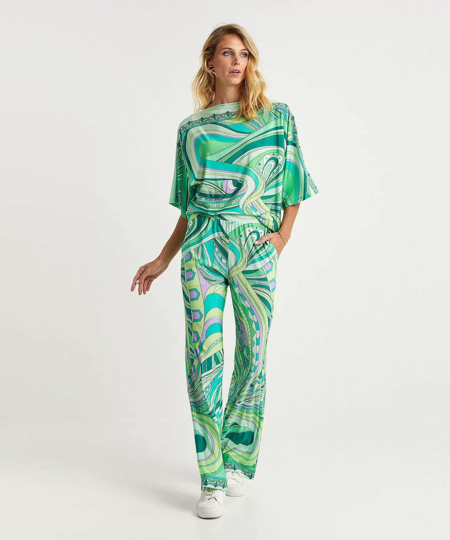 Ana Alcazar Top Slinky Multicolor Best