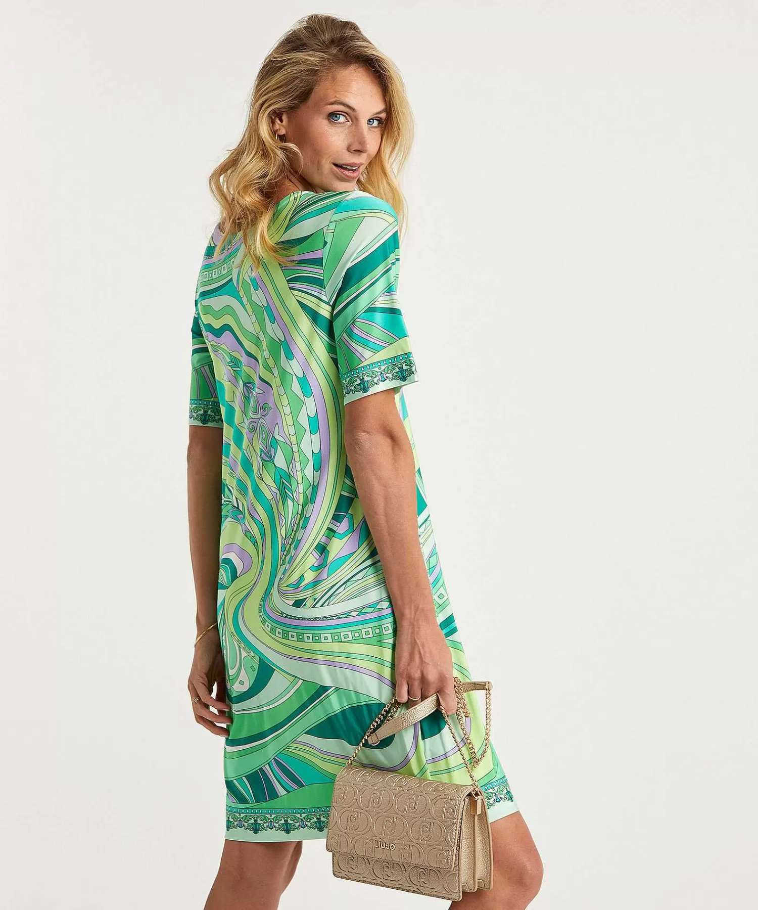 Ana Alcazar Vestido Cenido Multicolor Shop