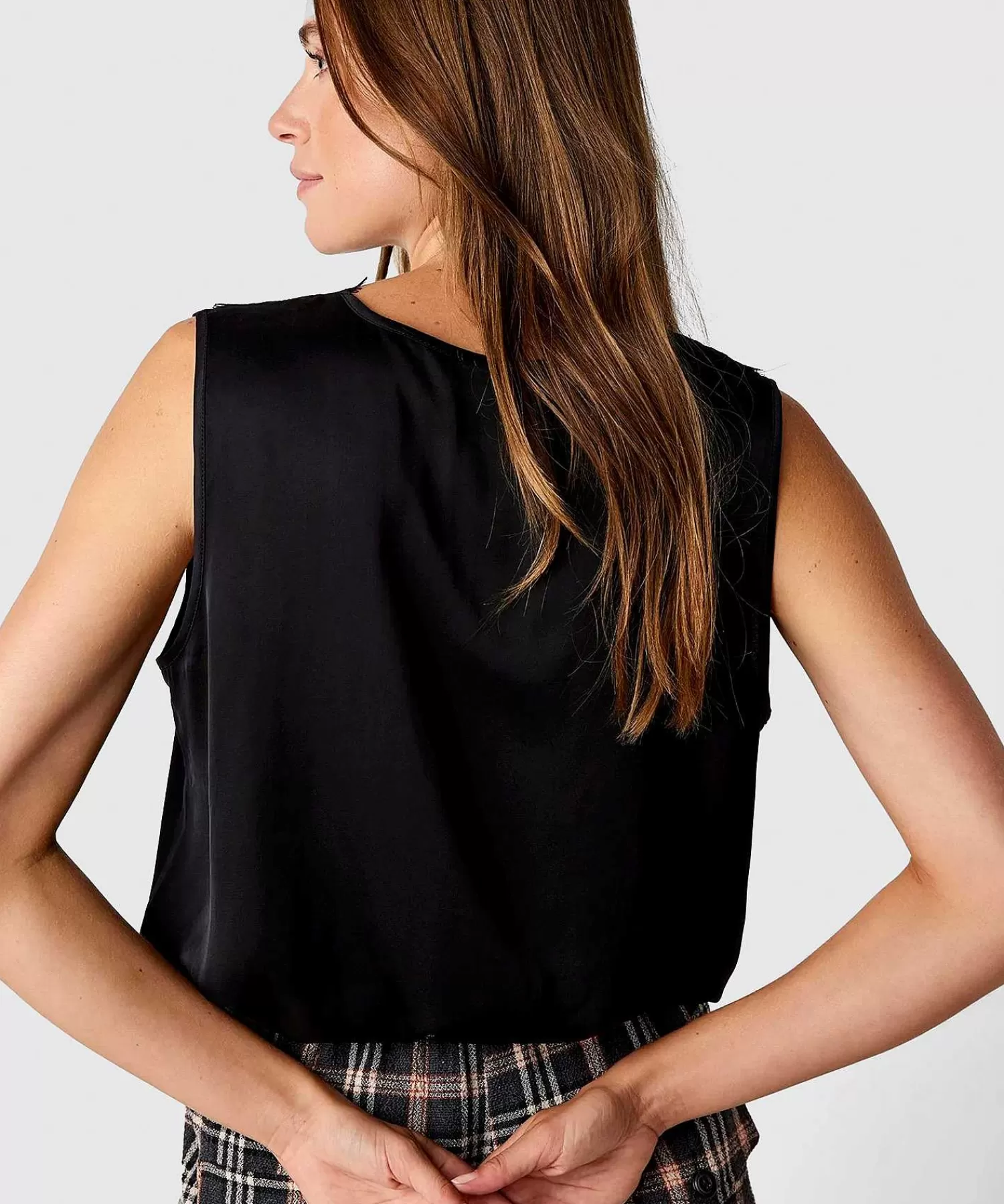 Summum Aspecto Satinado De Encaje Superior Definitivo Fashion