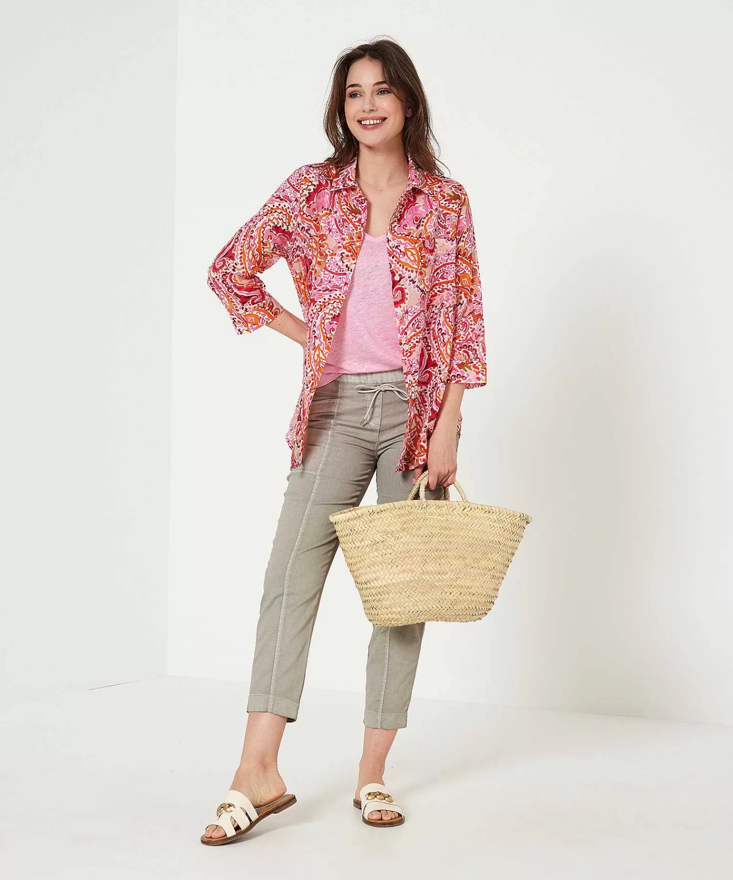 * Blusa Airy Paisley Hot