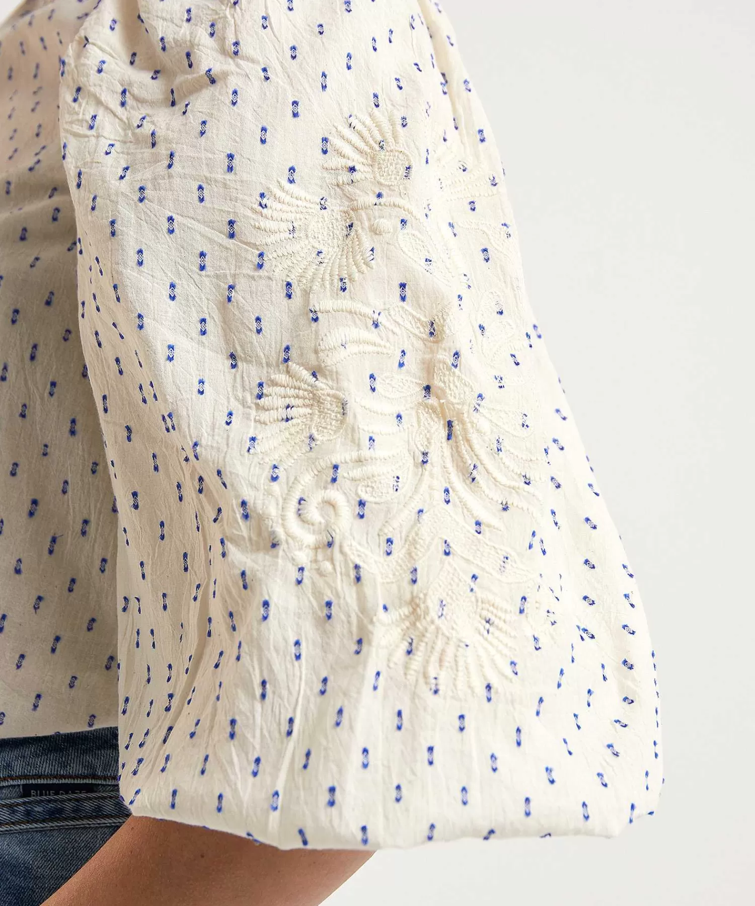 By-Bar Blusa Manga Abullonada Zazu Cheap