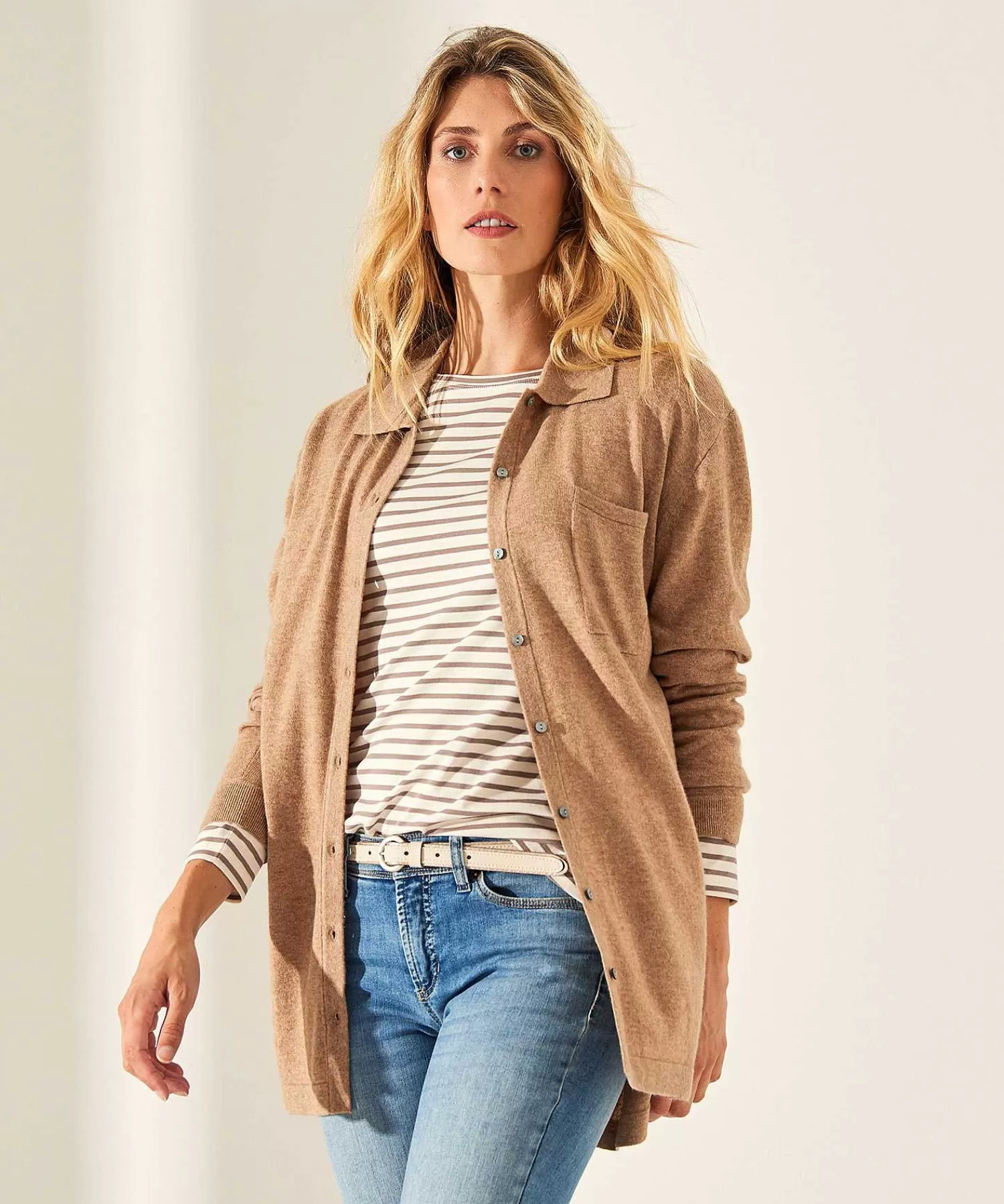 * Blusa Cardigan Largo Hot