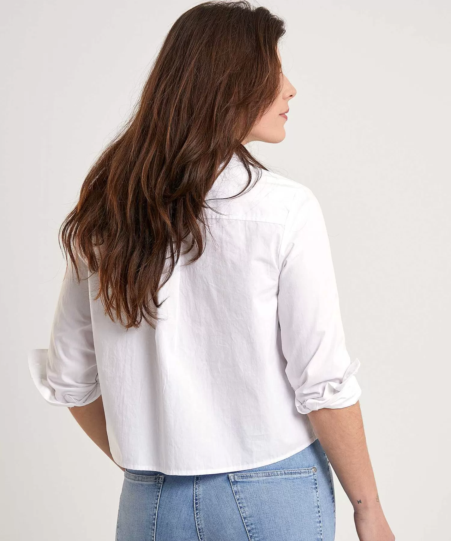 OUI Blusa Corta De Popelina Shop