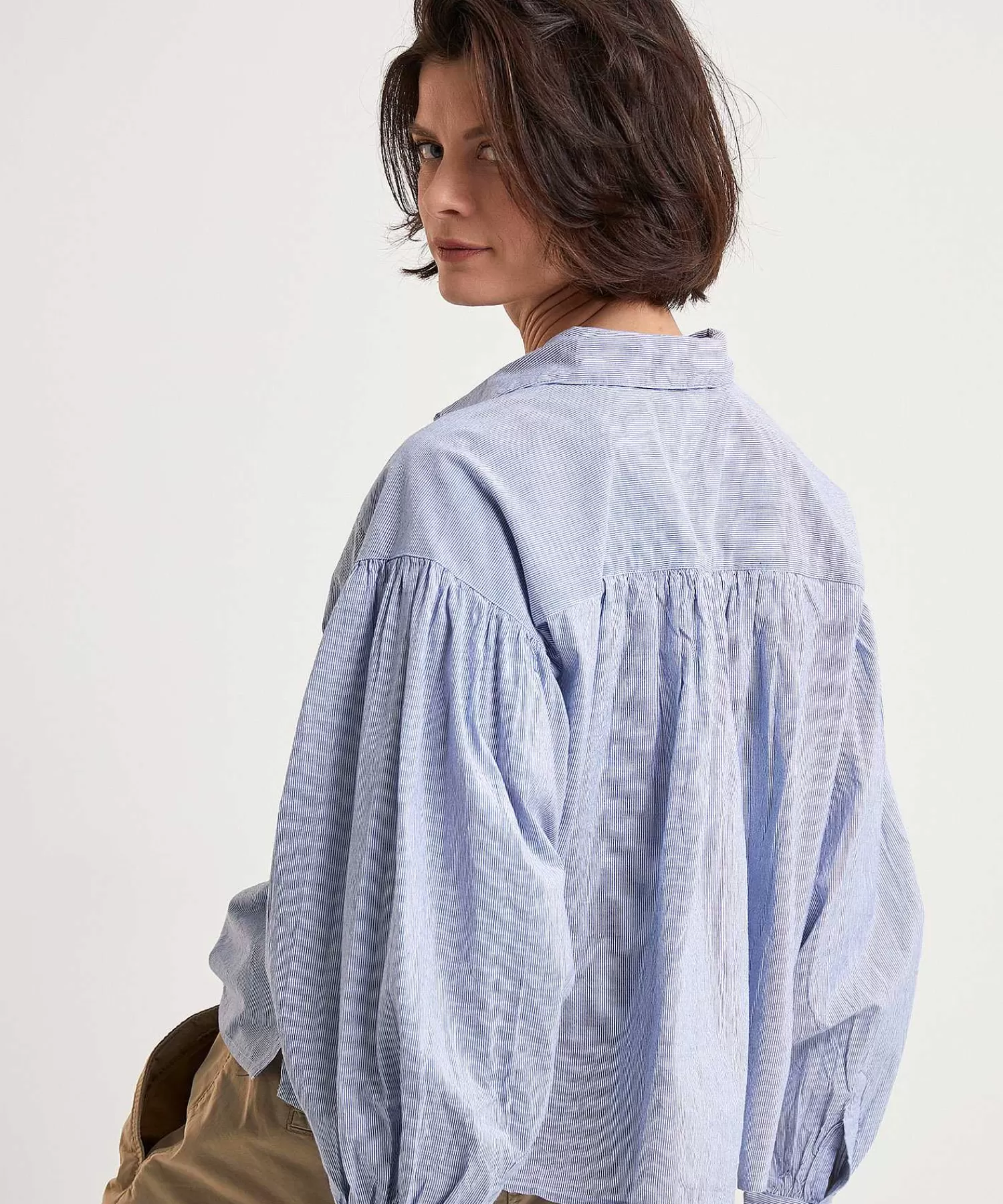 By-Bar Blusa Corta Oversize Raya Diplomatica Sarah De Online