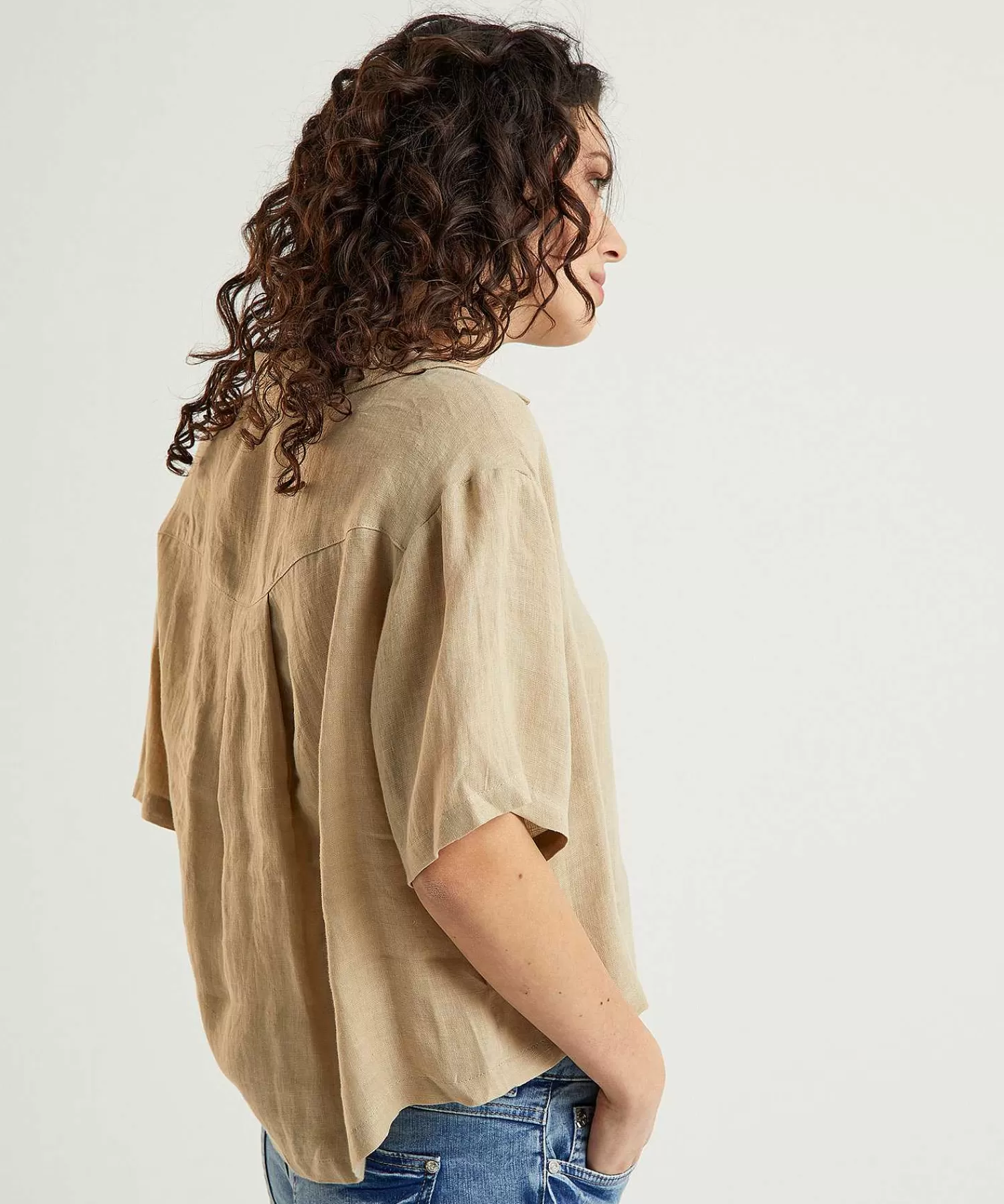 By-Bar Blusa De Lino Cris Best
