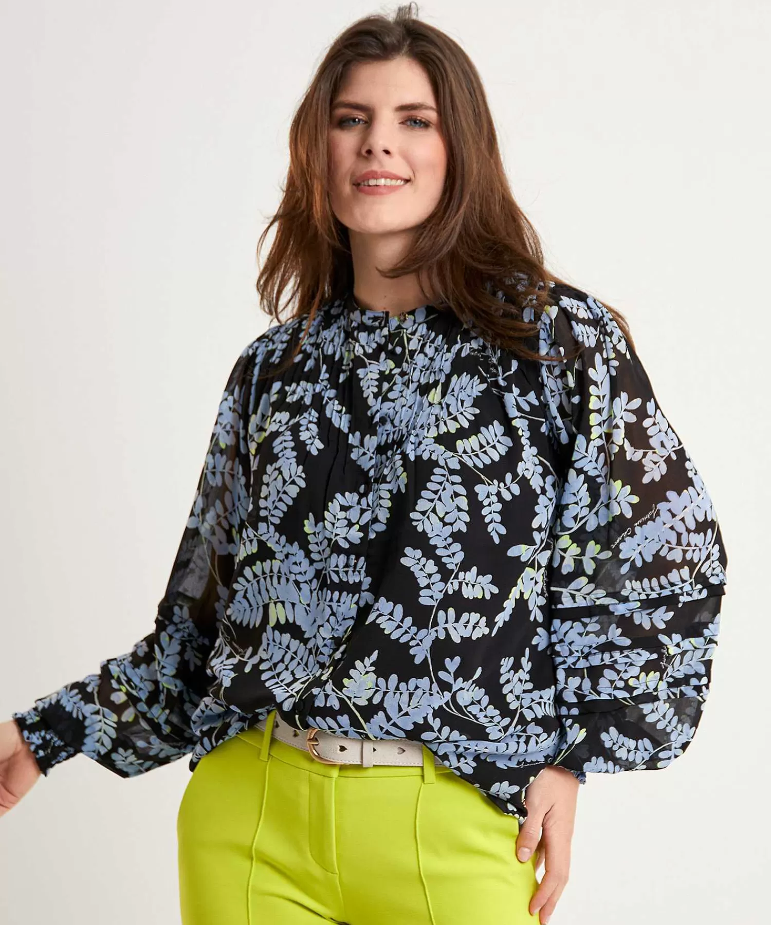 Fabienne Chapot Blusa Ferry Estampado Hojas Outlet