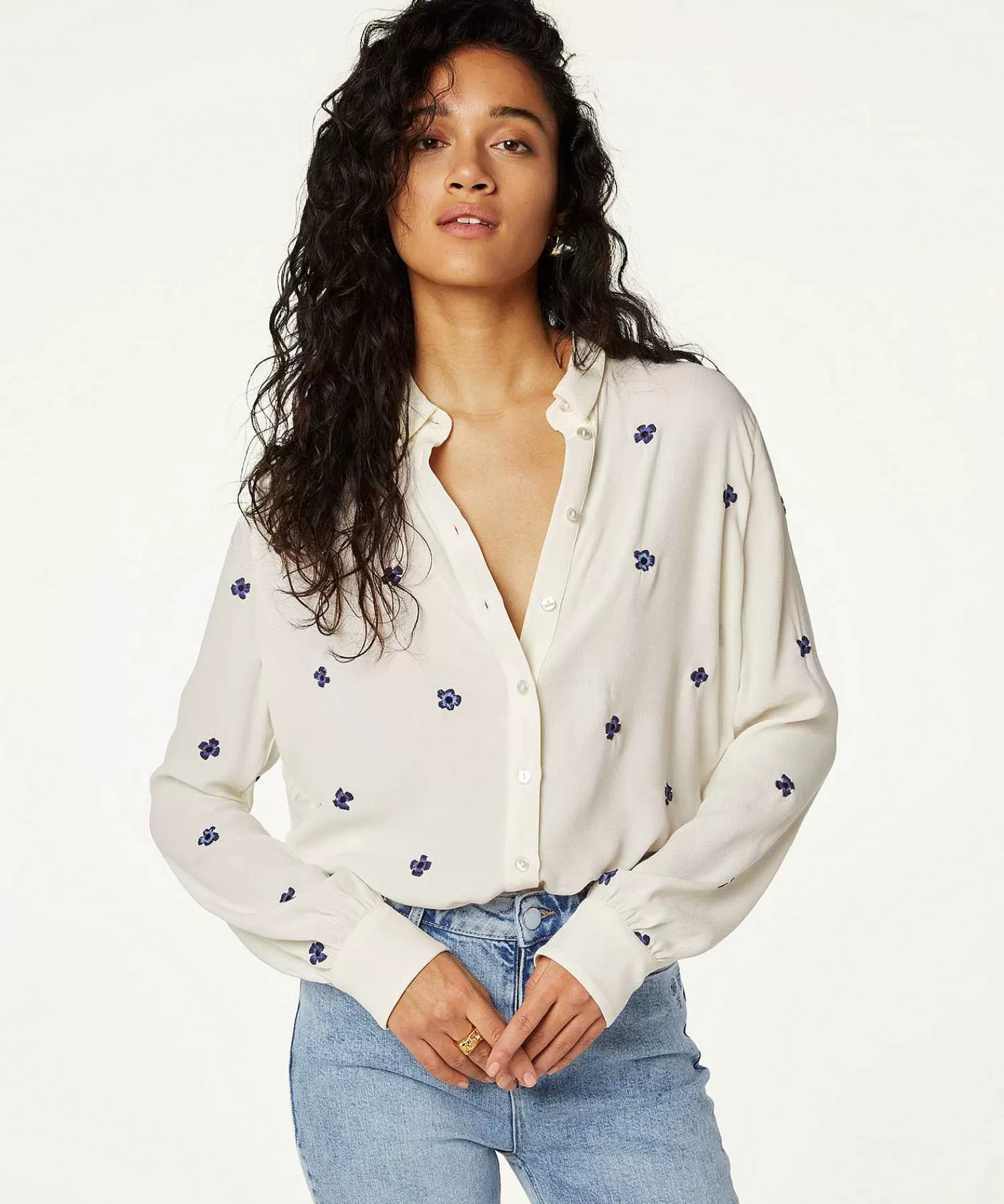 Fabienne Chapot Blusa Flores Lote Embro New