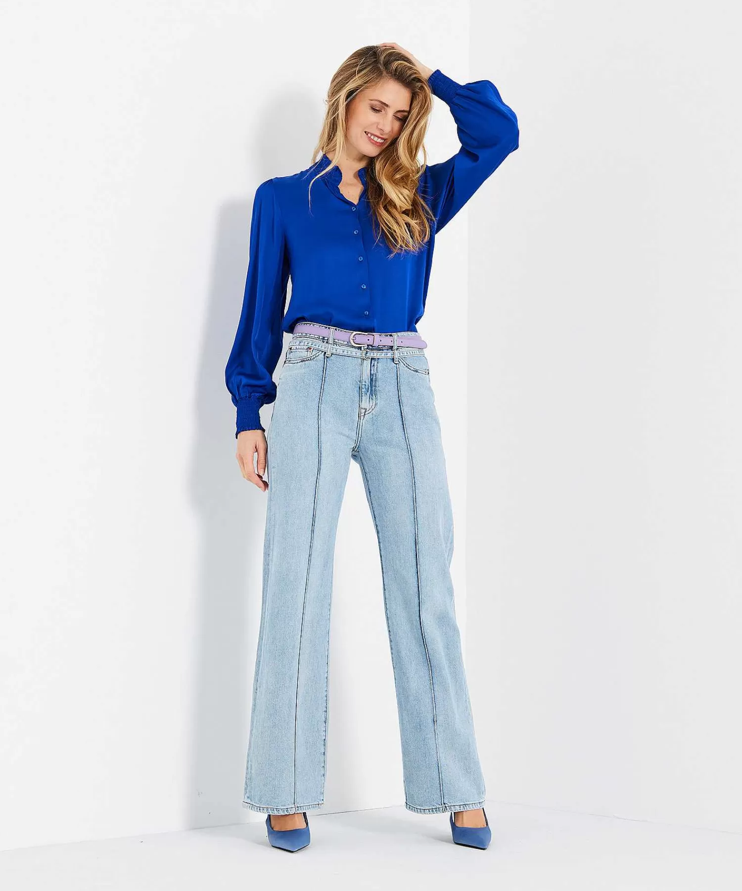 GIULIA E TU Blusa Bata De Saten Store