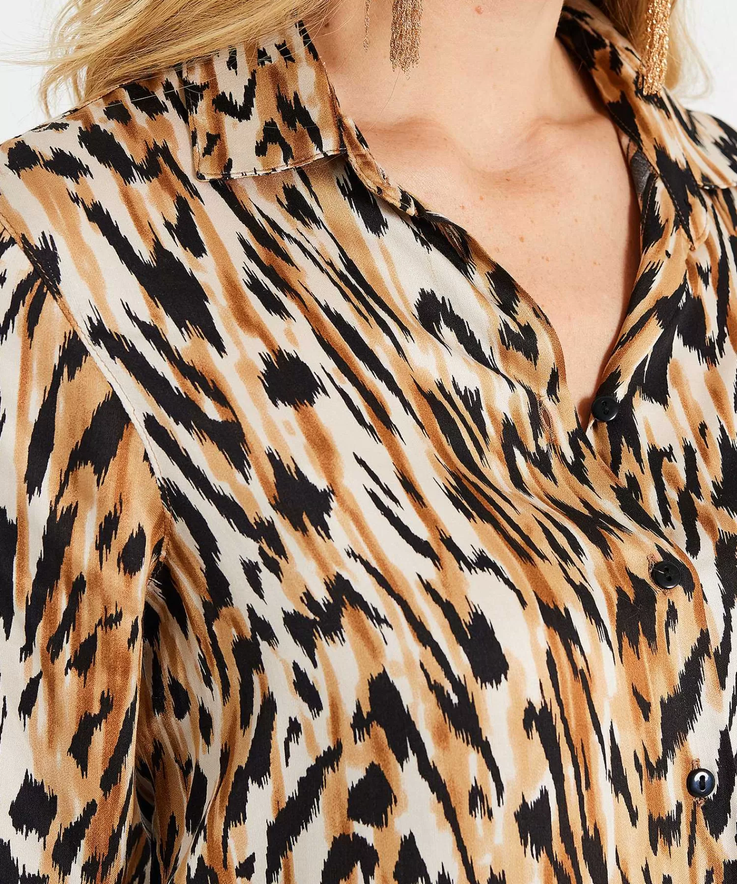 GIULIA E TU Blusa Estampado Animal Fashion