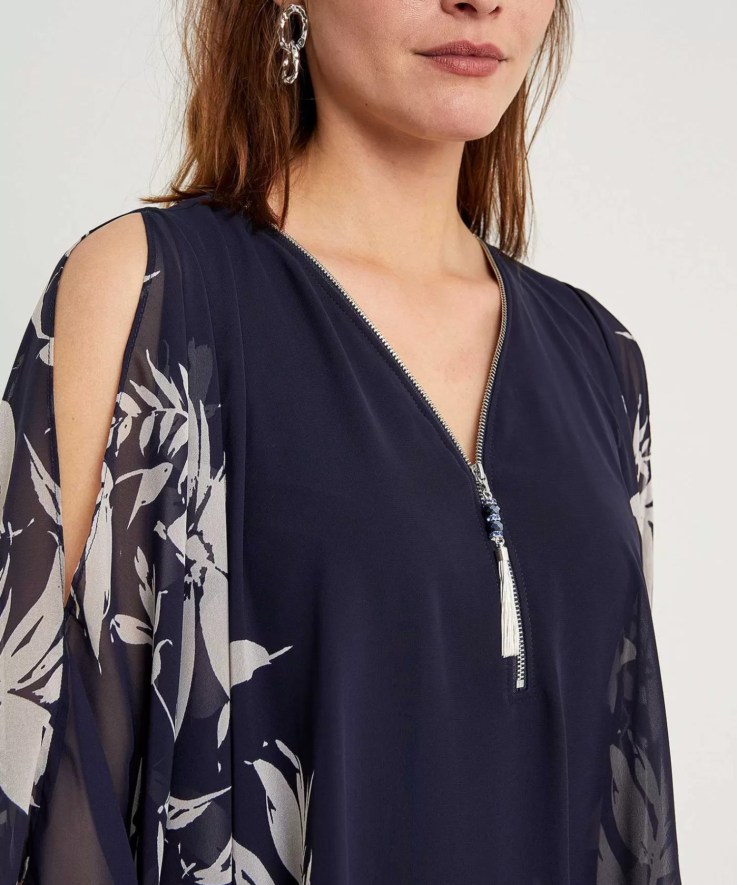 Joseph Ribkoff Blusa Mangas Voile Discount