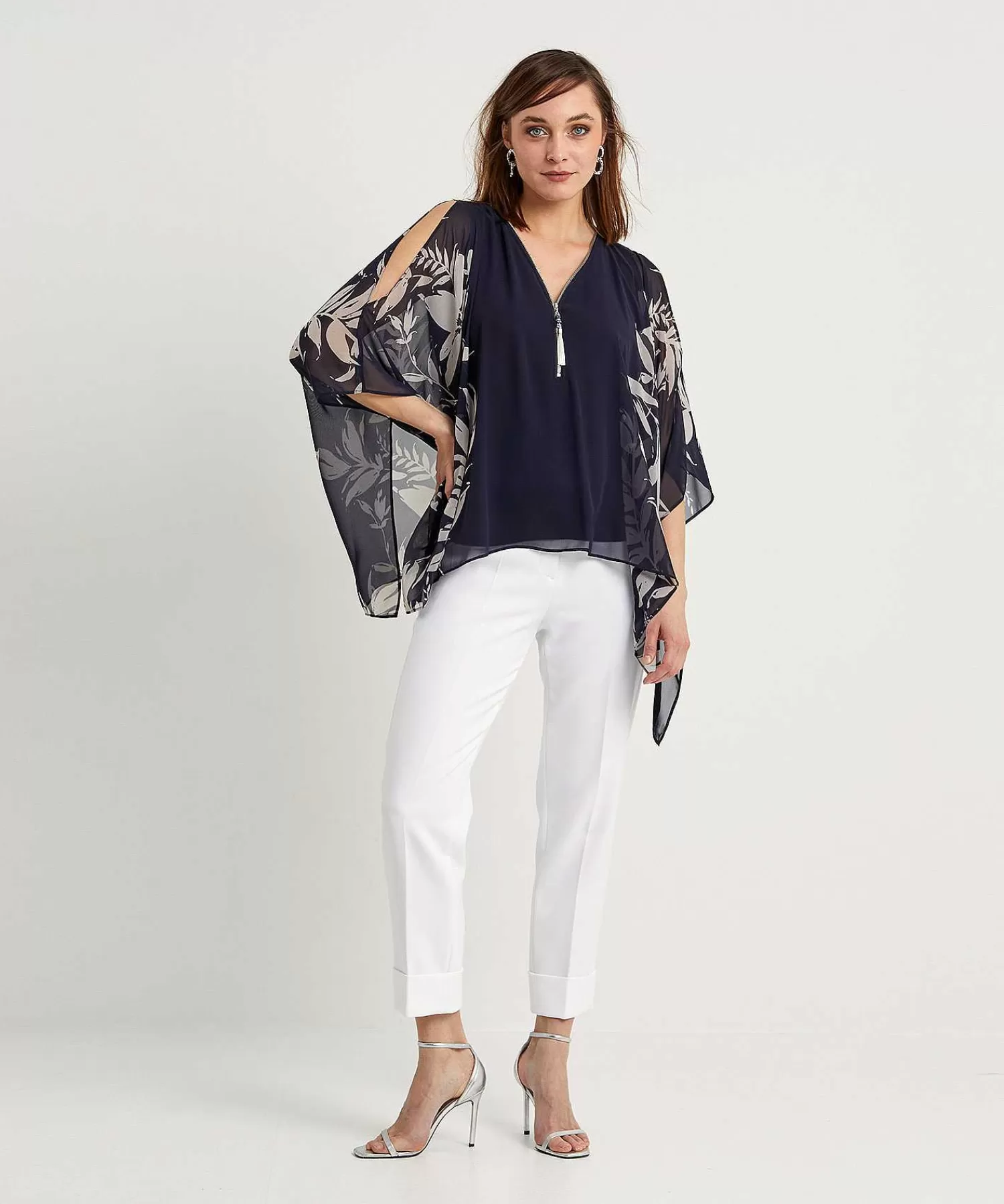 Joseph Ribkoff Blusa Mangas Voile Discount