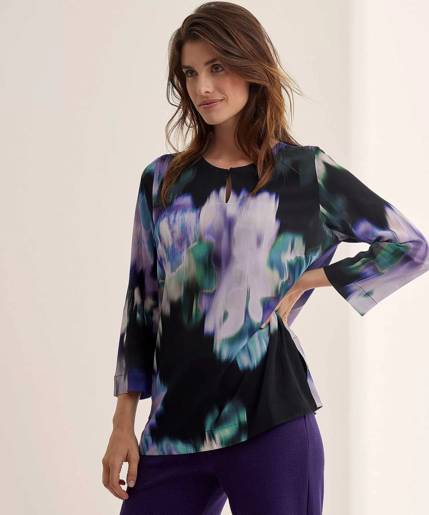 KYRA Blusa Estampado De Flores Descoloridas Wendy Store