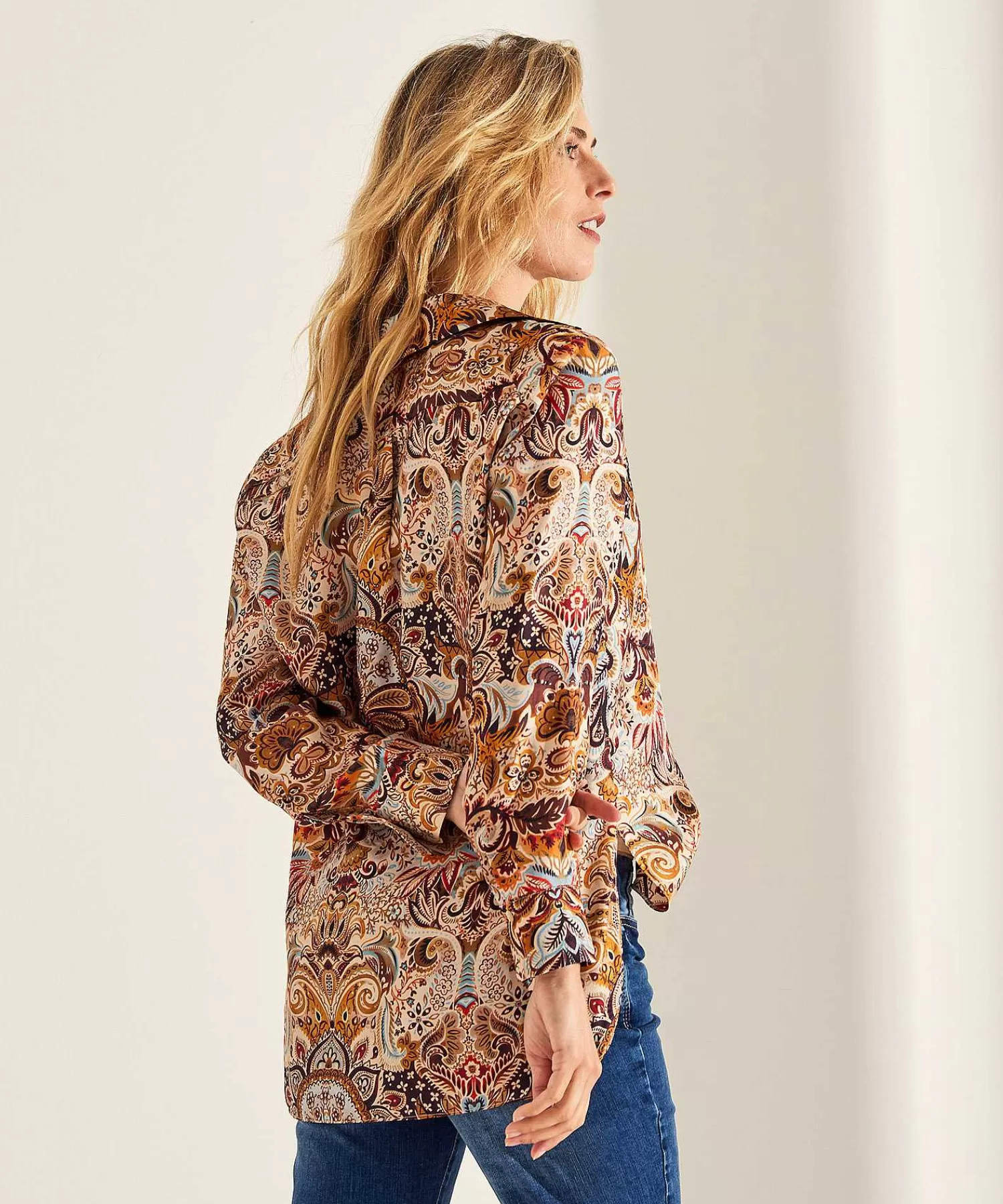 LaSalle Blusa Estampado Paisley Seda Bali Sale