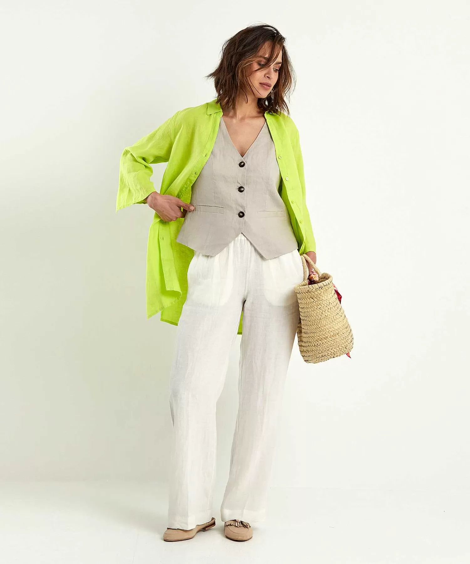 KYRA Blusa Lino Liza Discount
