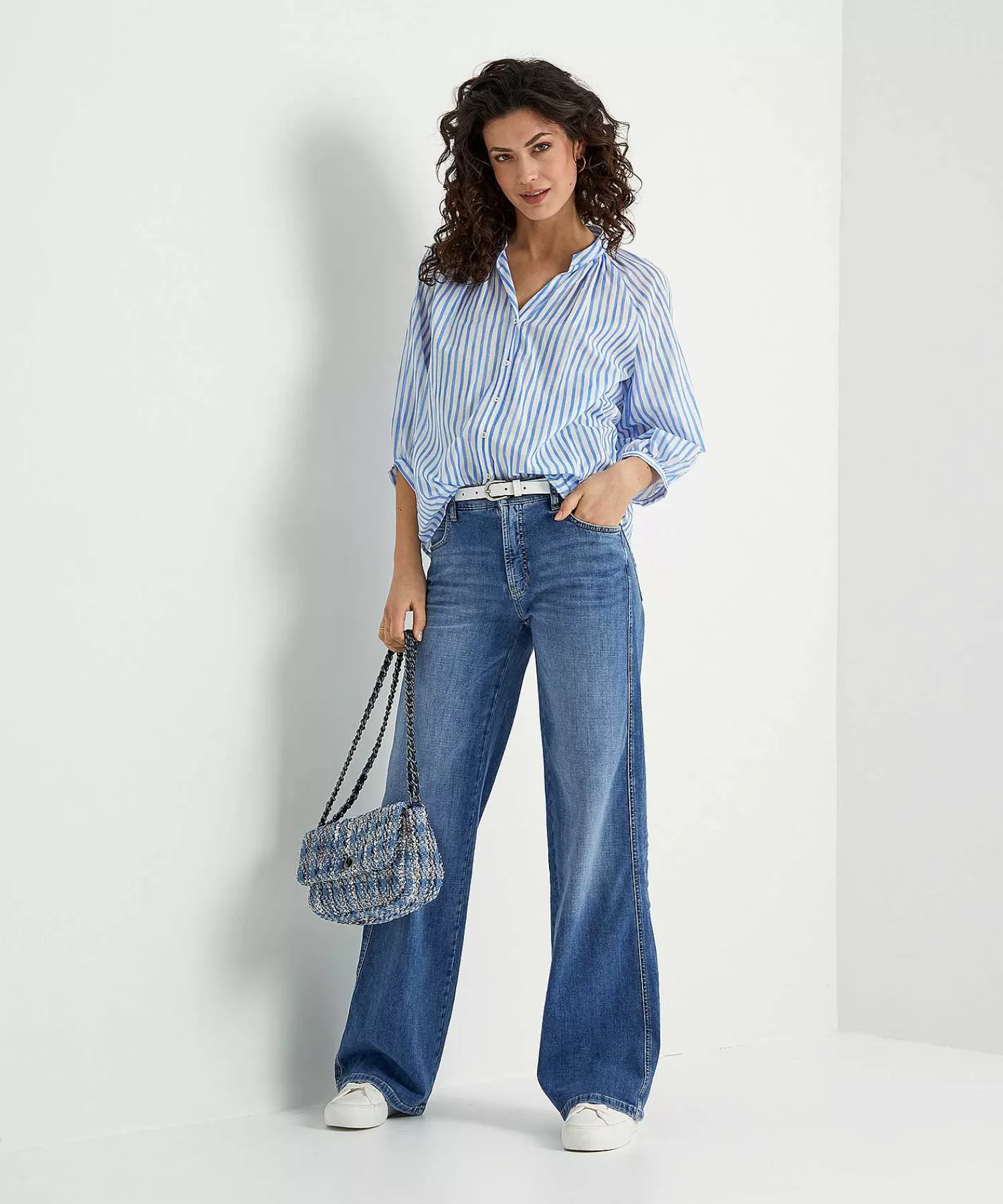 Louis and Mia Blusa De Voile De Algodon A Rayas Shop