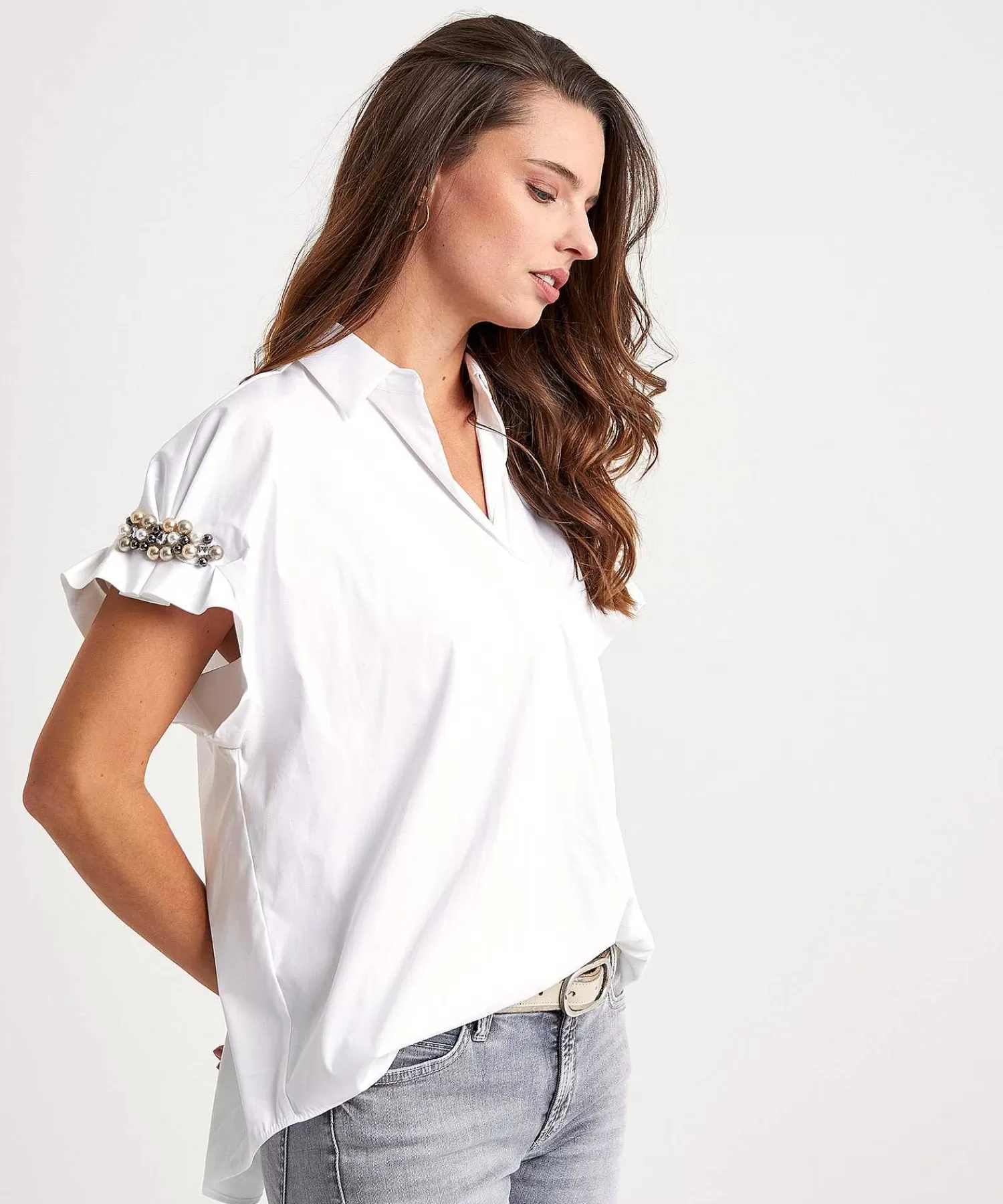Louis and Mia Blusa Louis Y Mia Con Perlas Fashion