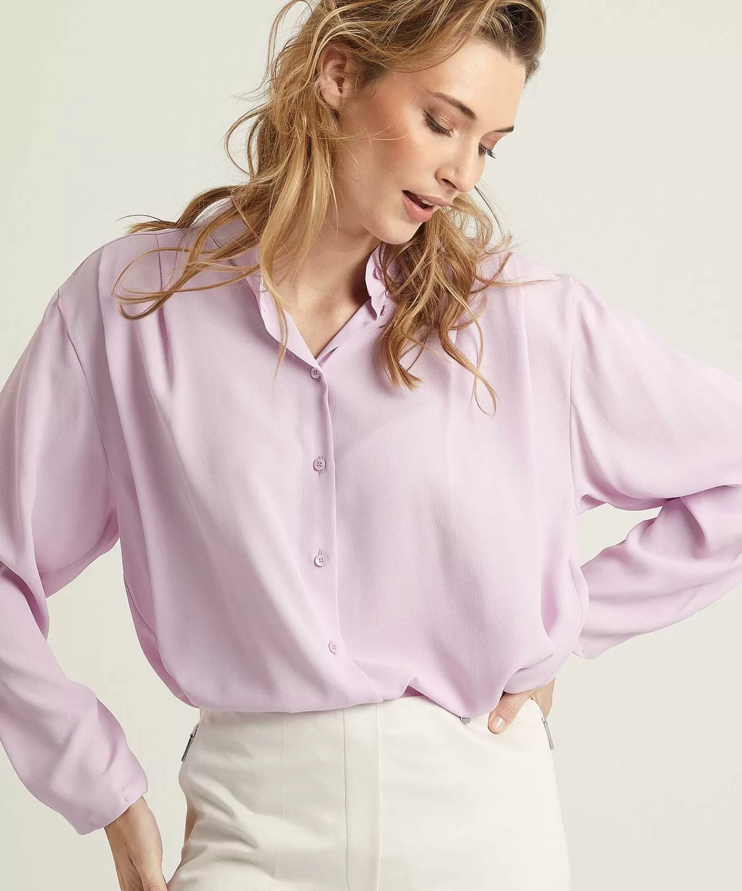 Luisa Cerano Blusa Con Seda New