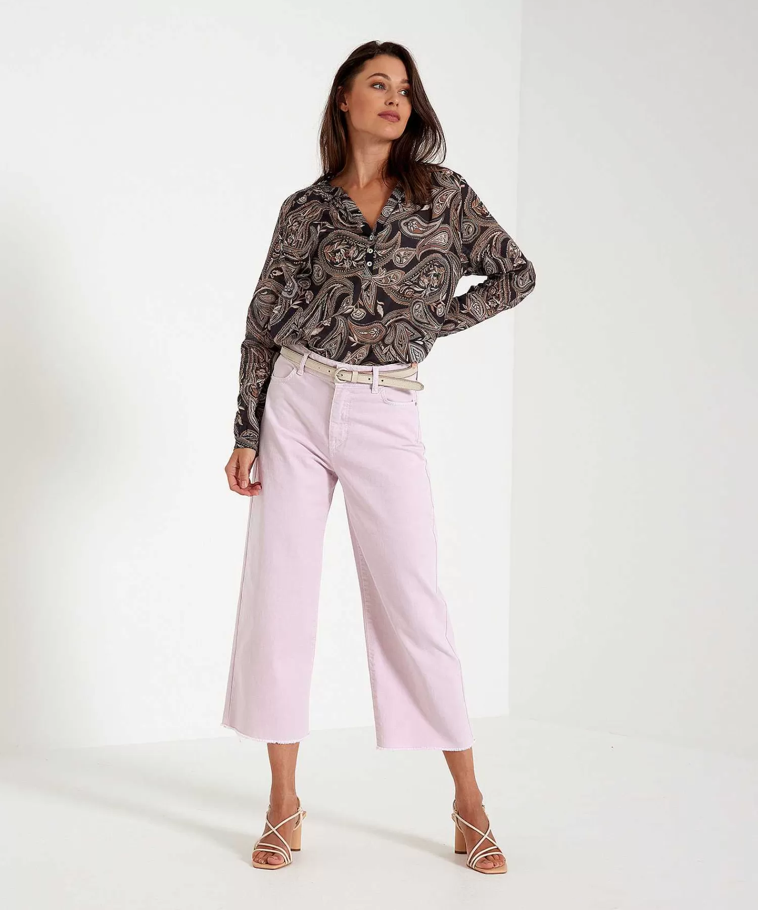 No Man's Land Blusa Estampado Paisley Discount