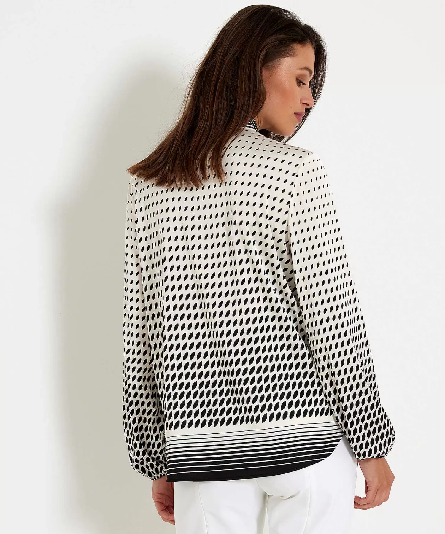 Marc Cain Remix Blusa Sedosa De Marc Cain Con Estampado De Lazo Cheap