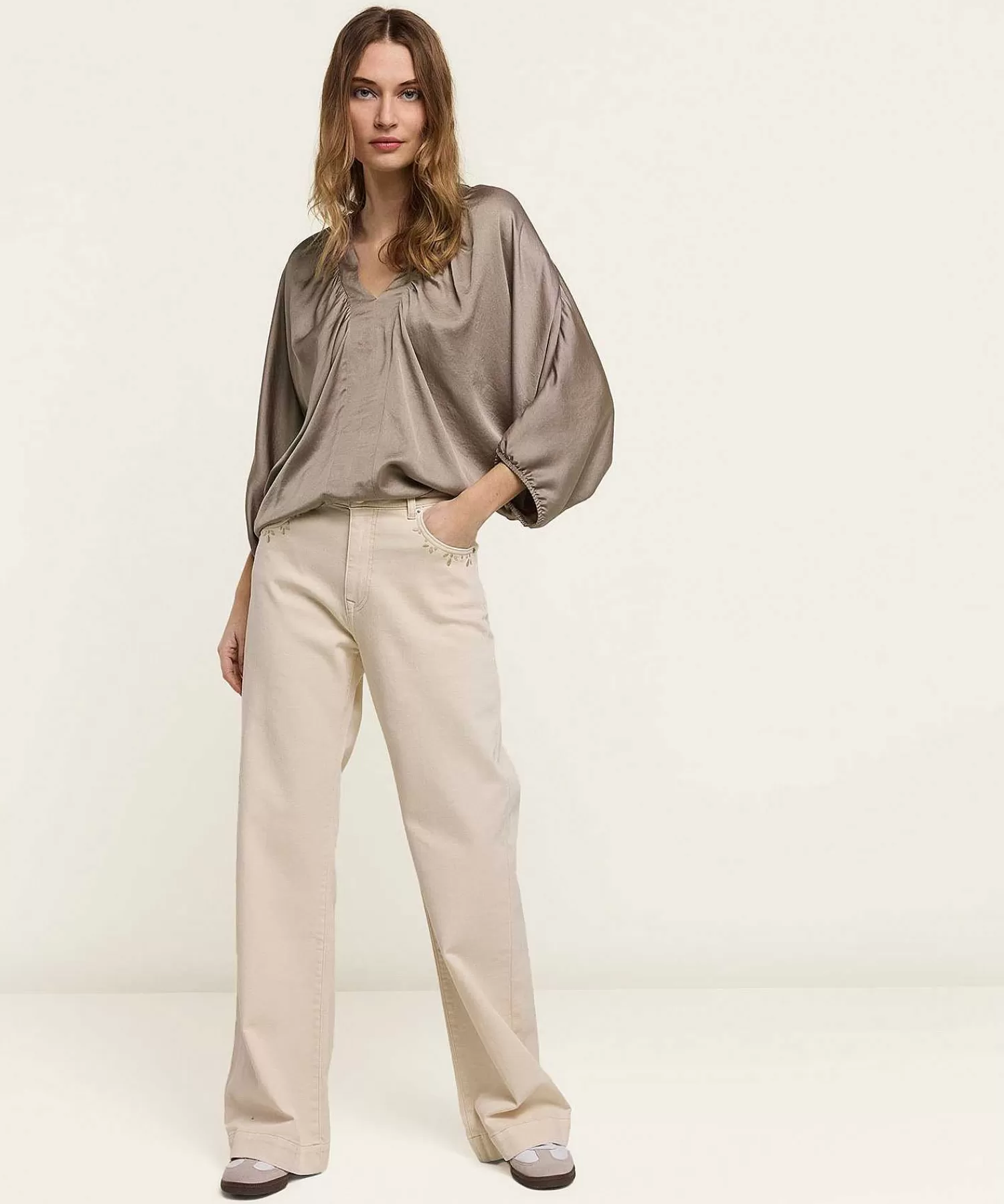 Summum Blusa Sedosa Manga Murcielago Online
