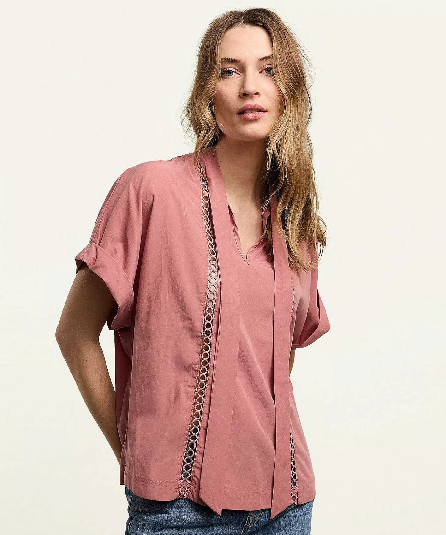 Summum Blusa Calada Con Lazo Sale
