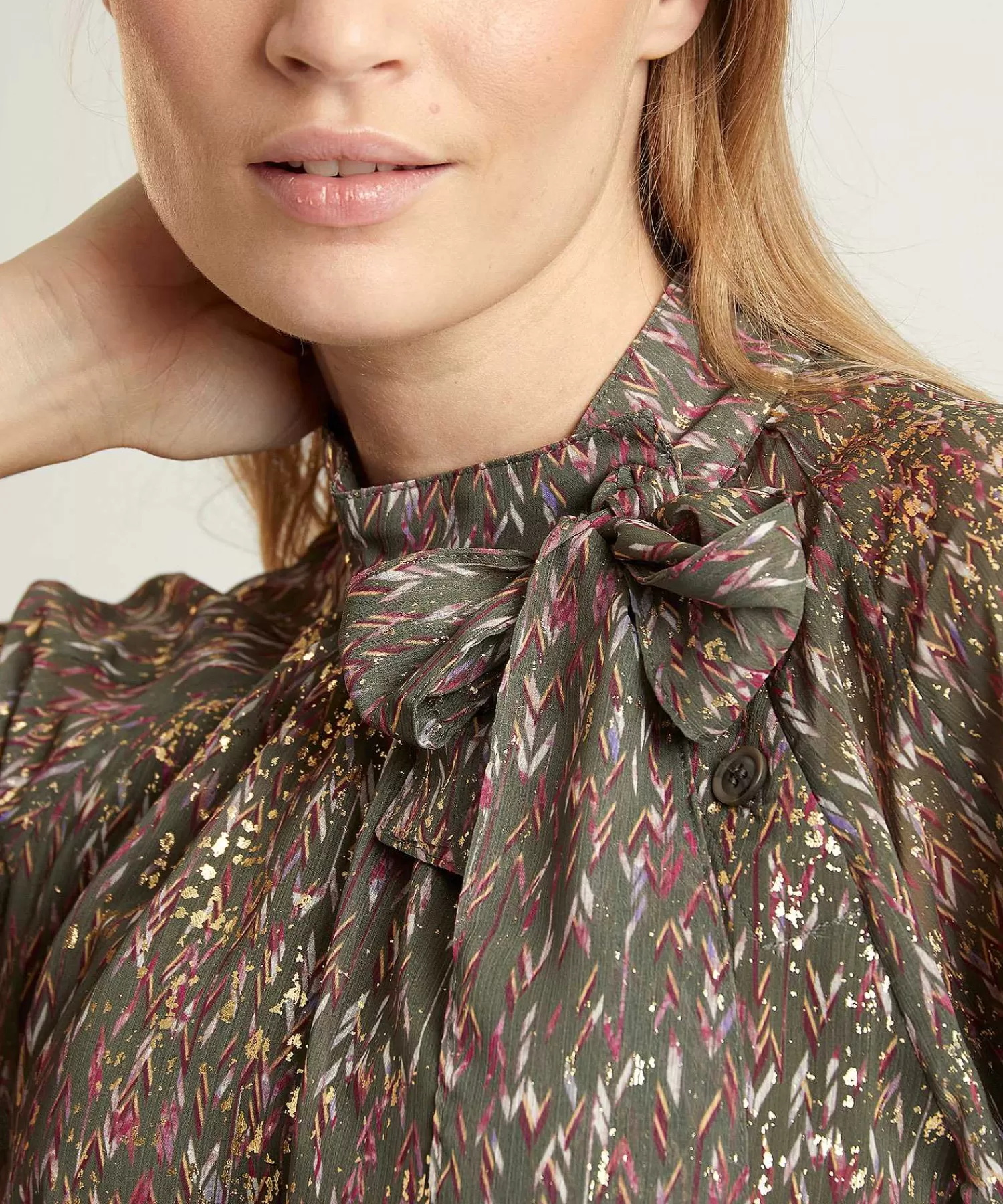 Summum Blusa Con Estampado Metalizado Flash Sale
