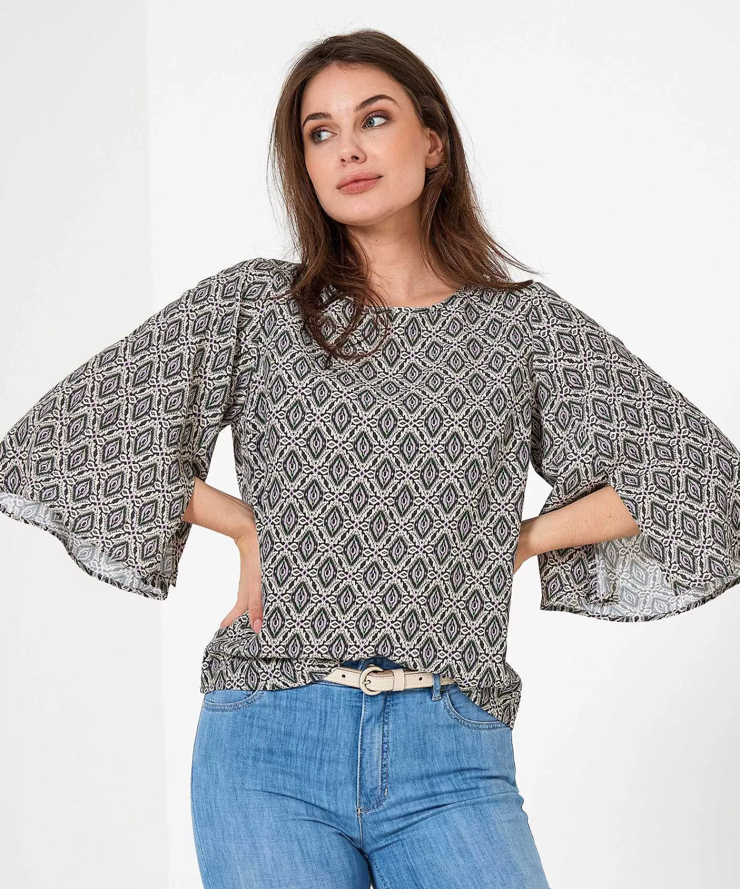 Summum Blusa Estampado Ikat Hot