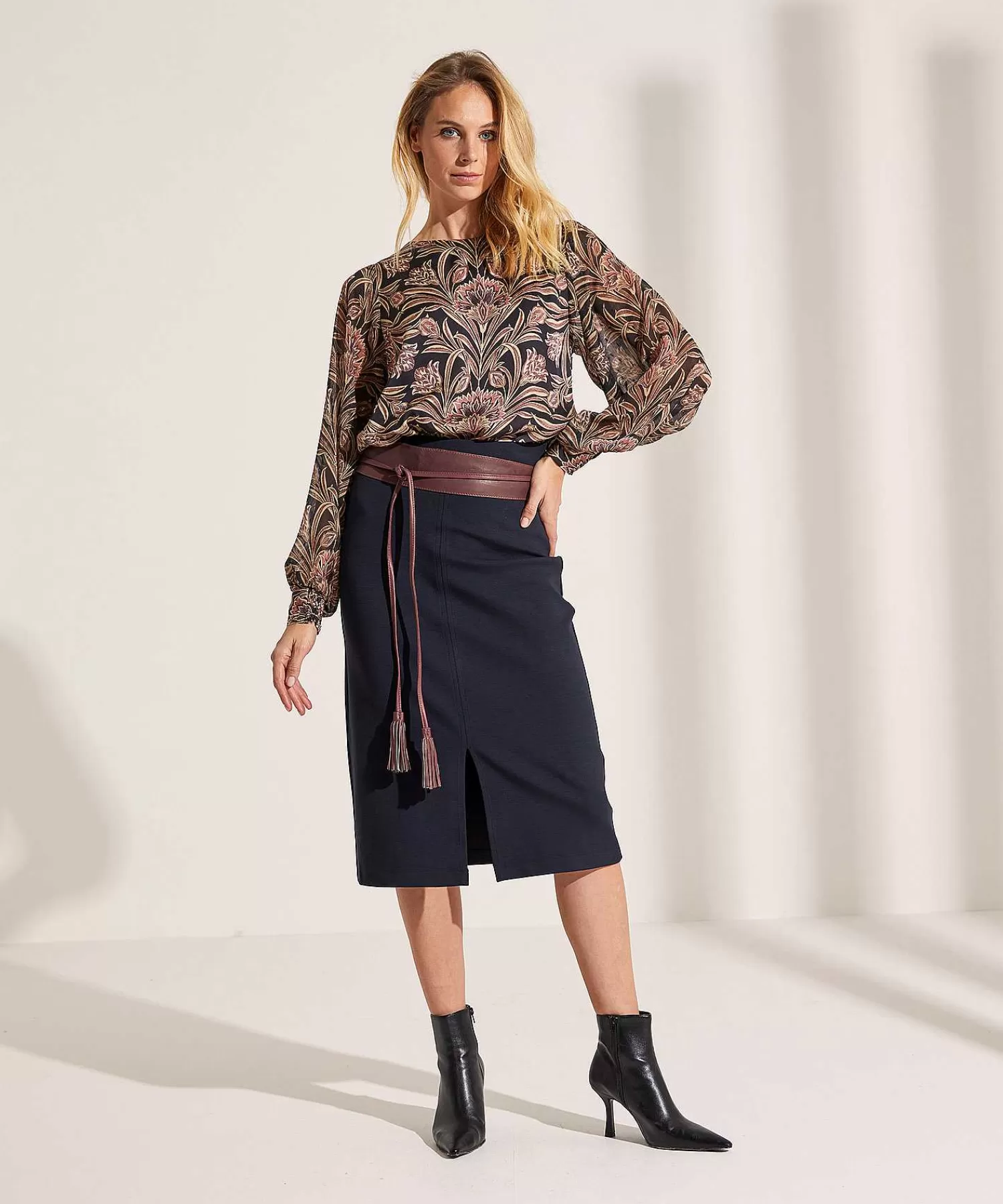 Summum Blusa Manga Transparente Best