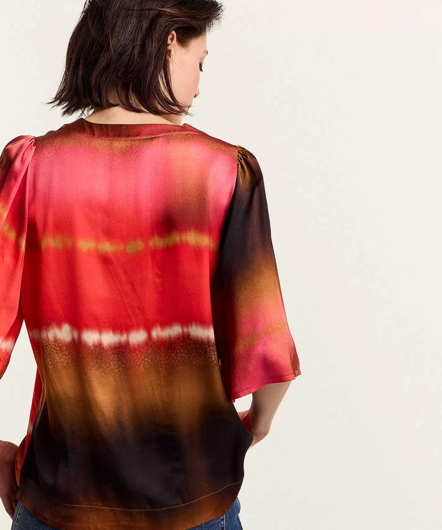 Summum Blusa Sedosa Tie-Dye Flash Sale