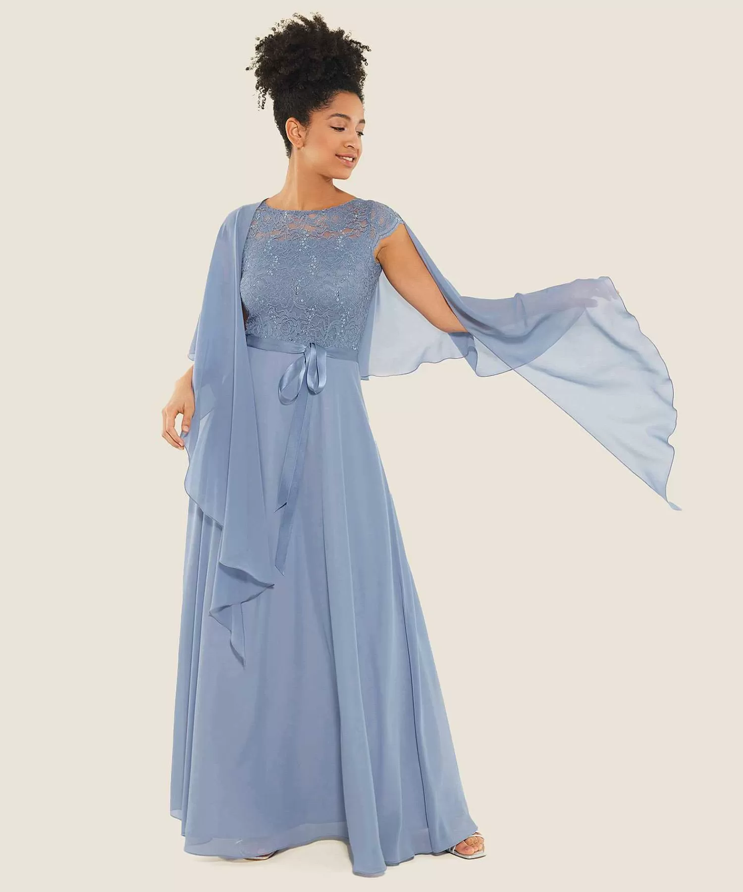 Swing Bolero De Bufanda Envolvente De Gasa Con Vuelo New