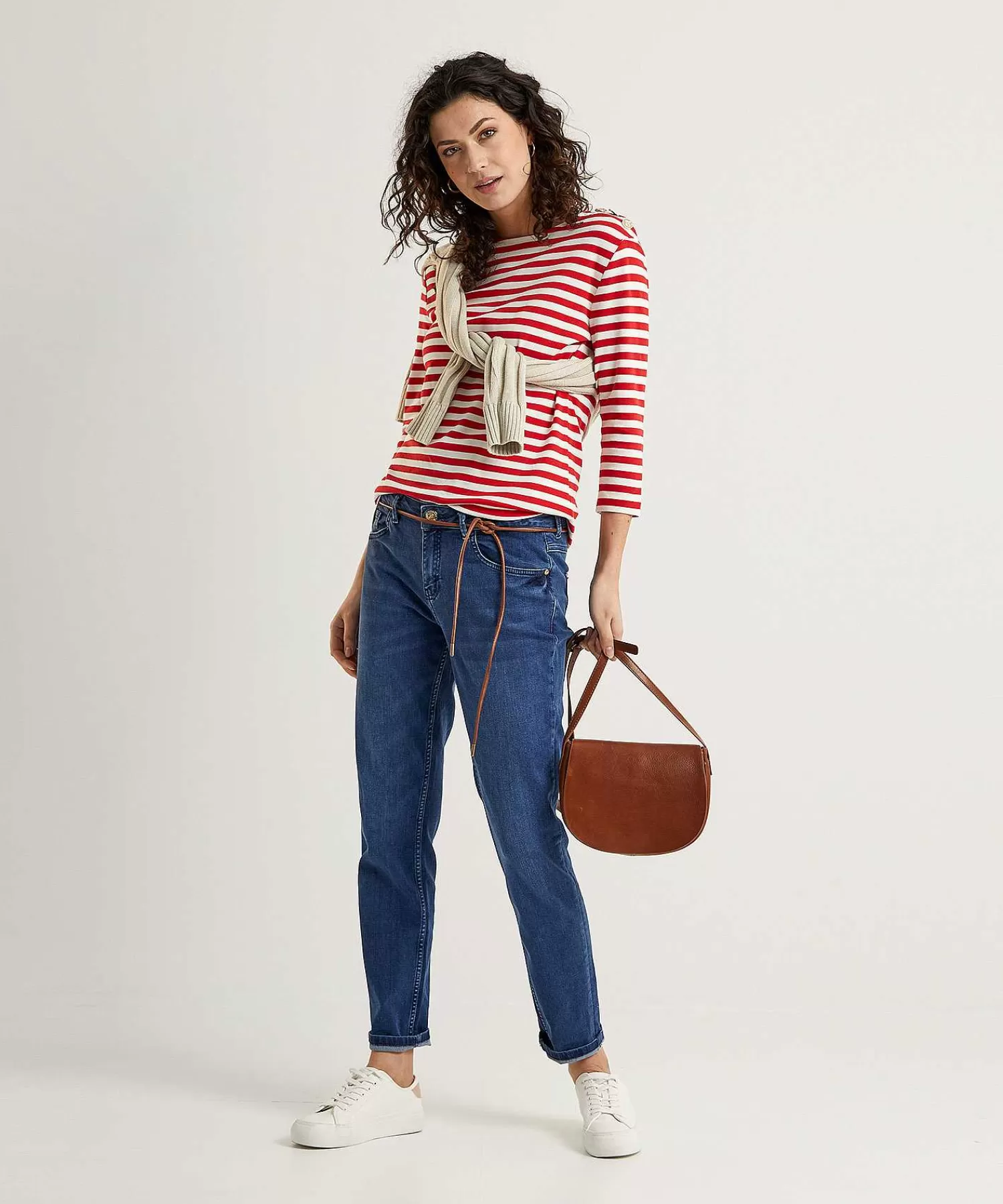 OUI Botones Decorativos De Camisa A Rayas Fashion