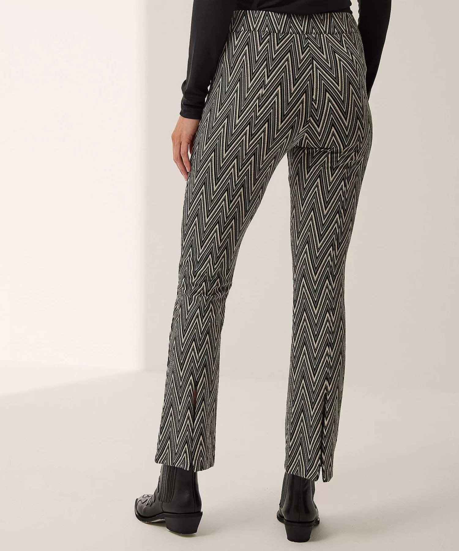 Brax Pantalones Acampanados De Jacquard Malou Discount