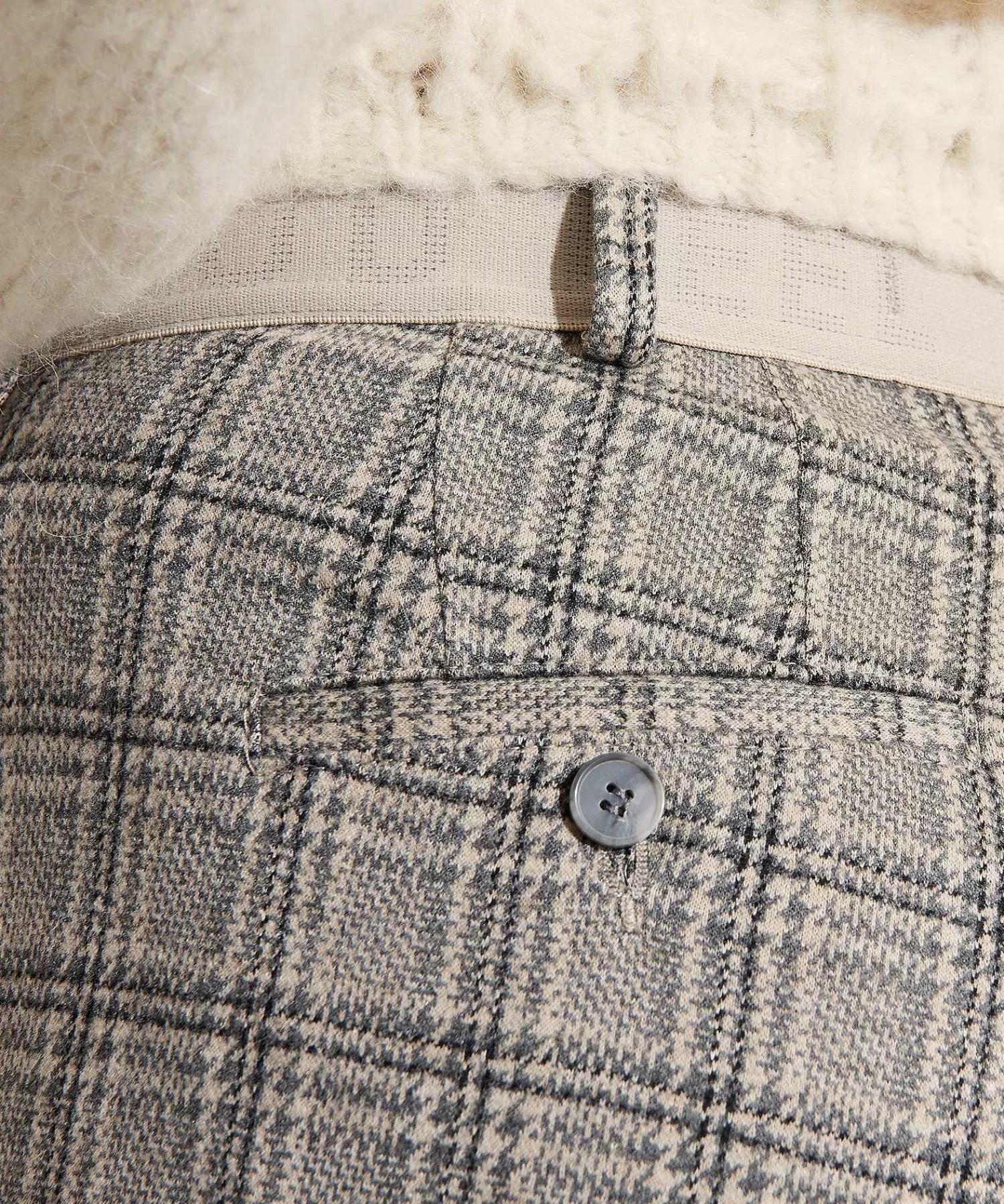Brax Pants Jersey De Invierno Con Cuadros Maron S Clearance