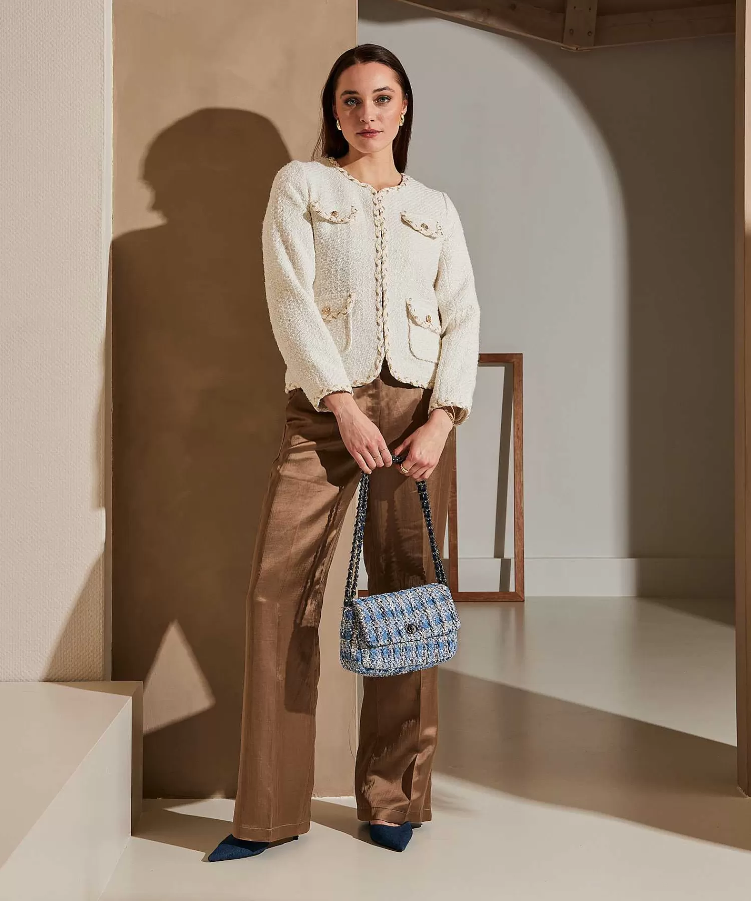 Cambio Pantalones Anchos Sedosos Amelie Cheap