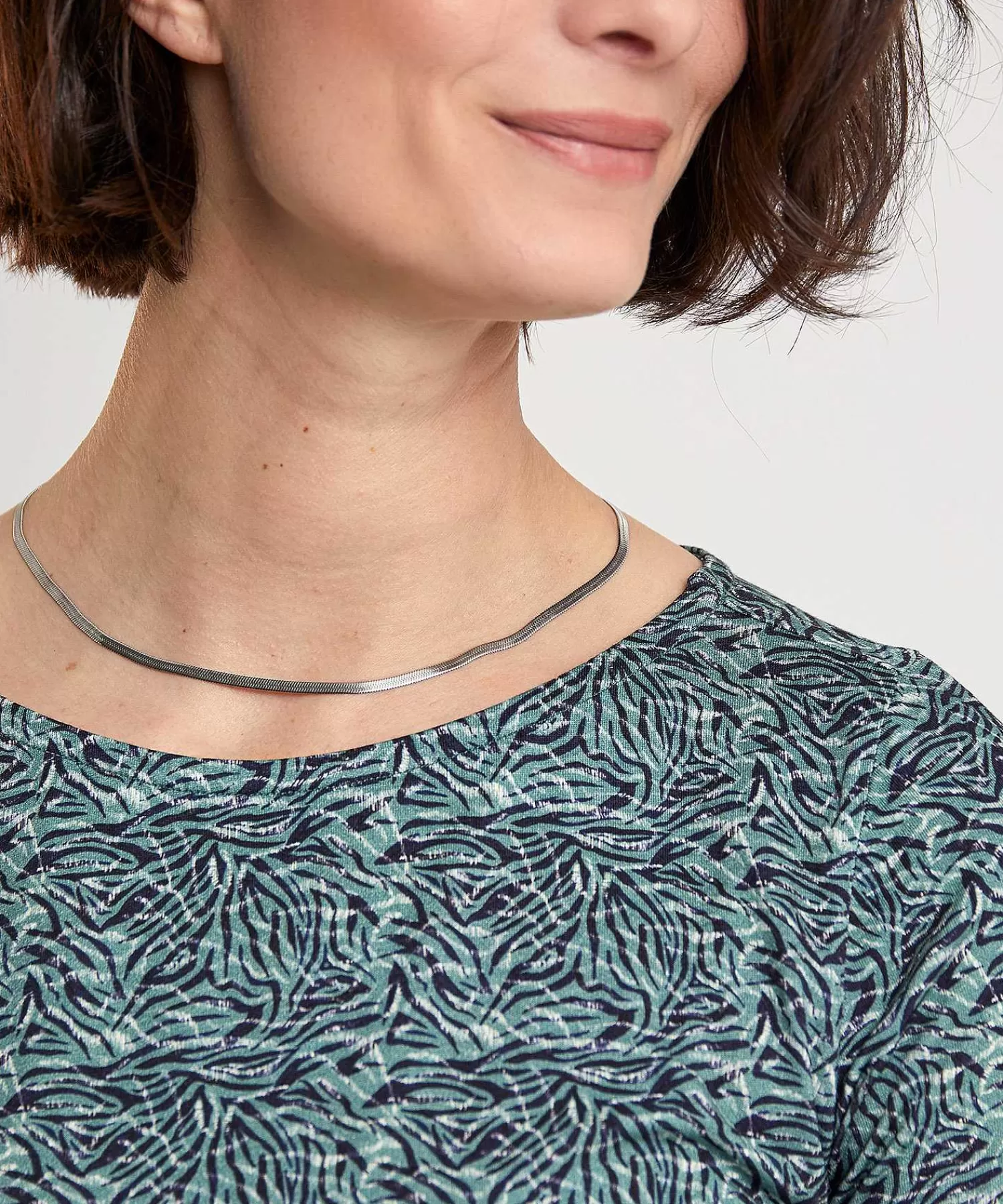 * Camisa Mini Estampado De Cebra Outlet