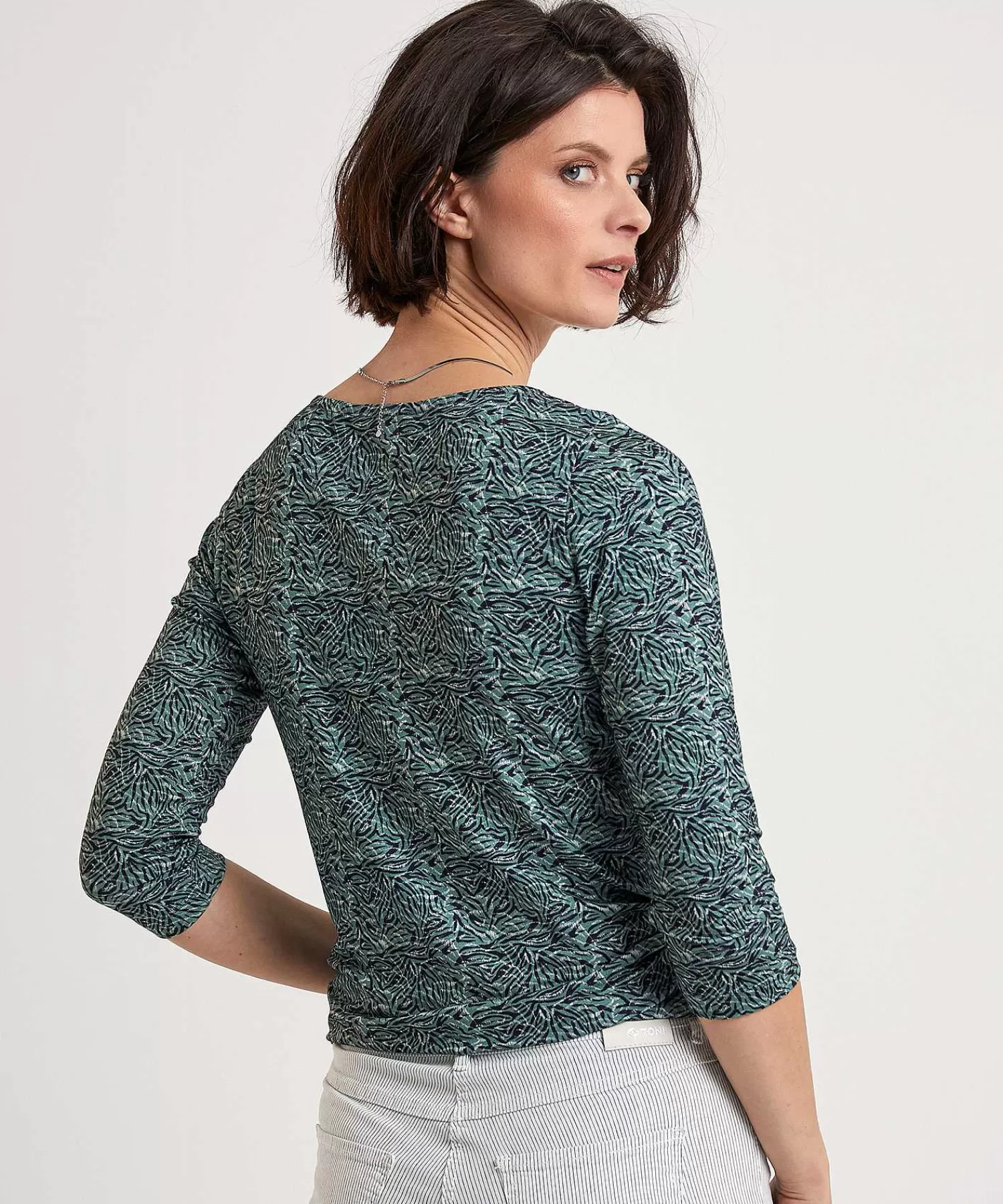 * Camisa Mini Estampado De Cebra Outlet