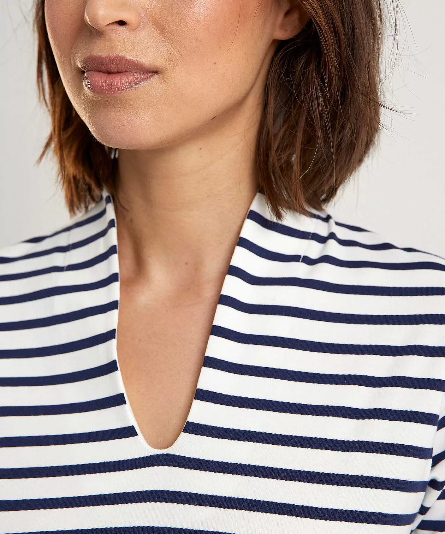 * Camisa Tulip Manga Corta Rayas Bretonas Flash Sale