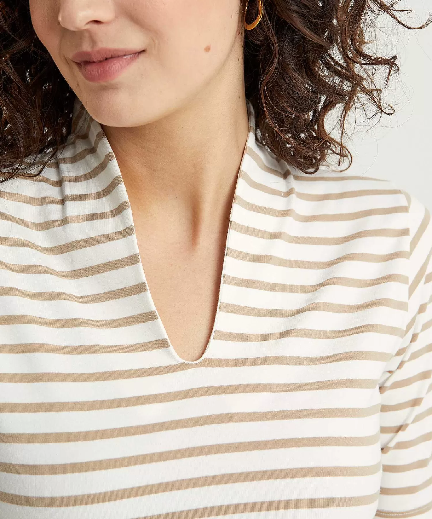 * Camisa Tulip Manga Corta Rayas Bretonas Sale