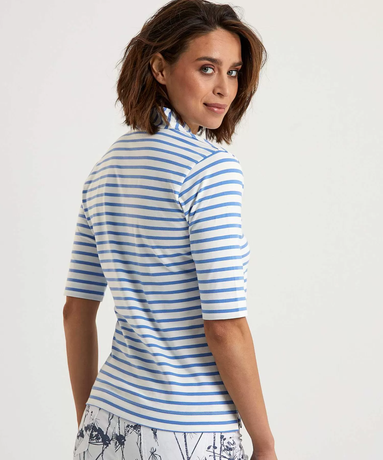 * Camisa Tulip Manga Corta Rayas Bretonas Cheap