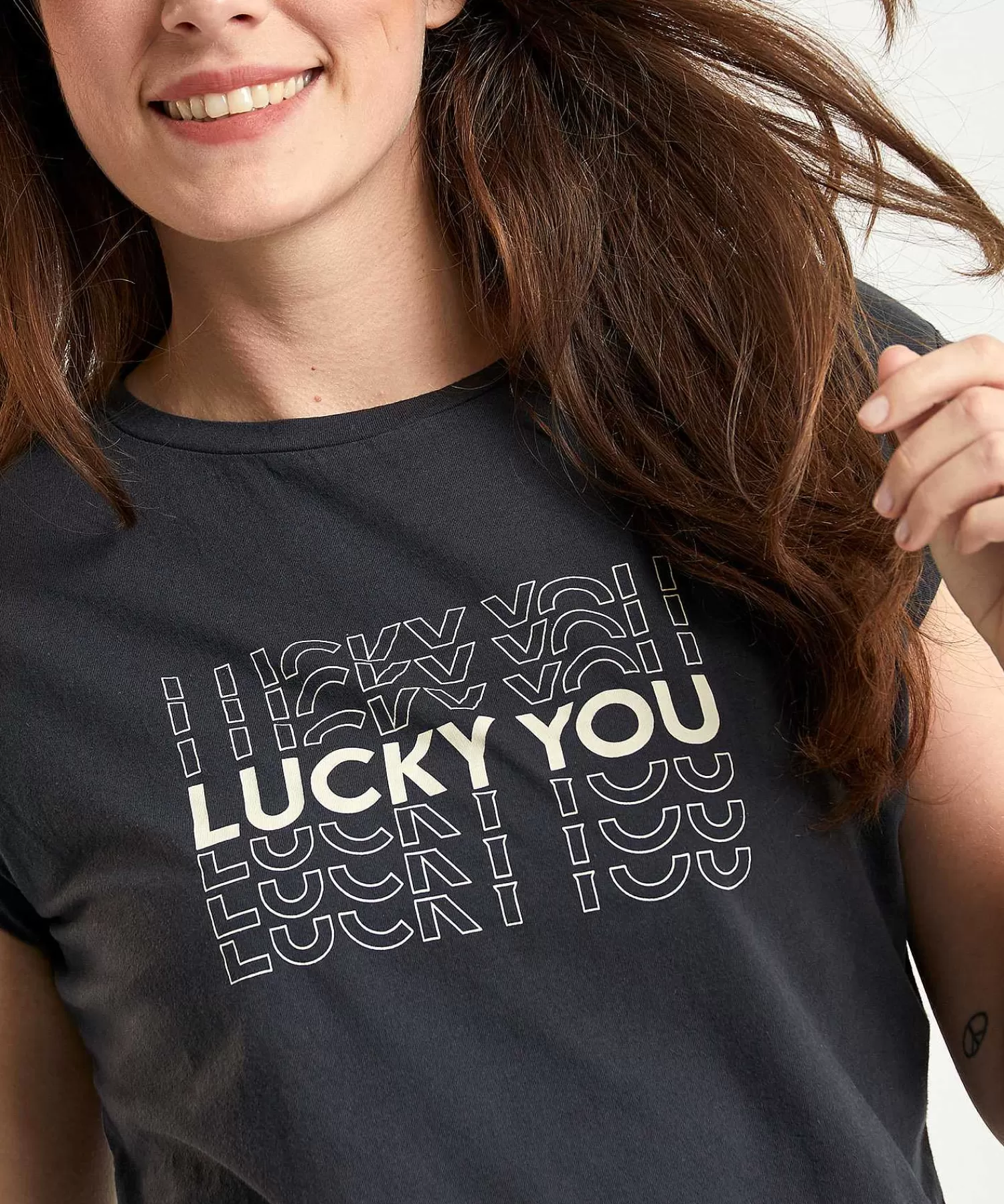 By-Bar Camisa Con Estampado De Letras De Thelma Lucky You Cheap