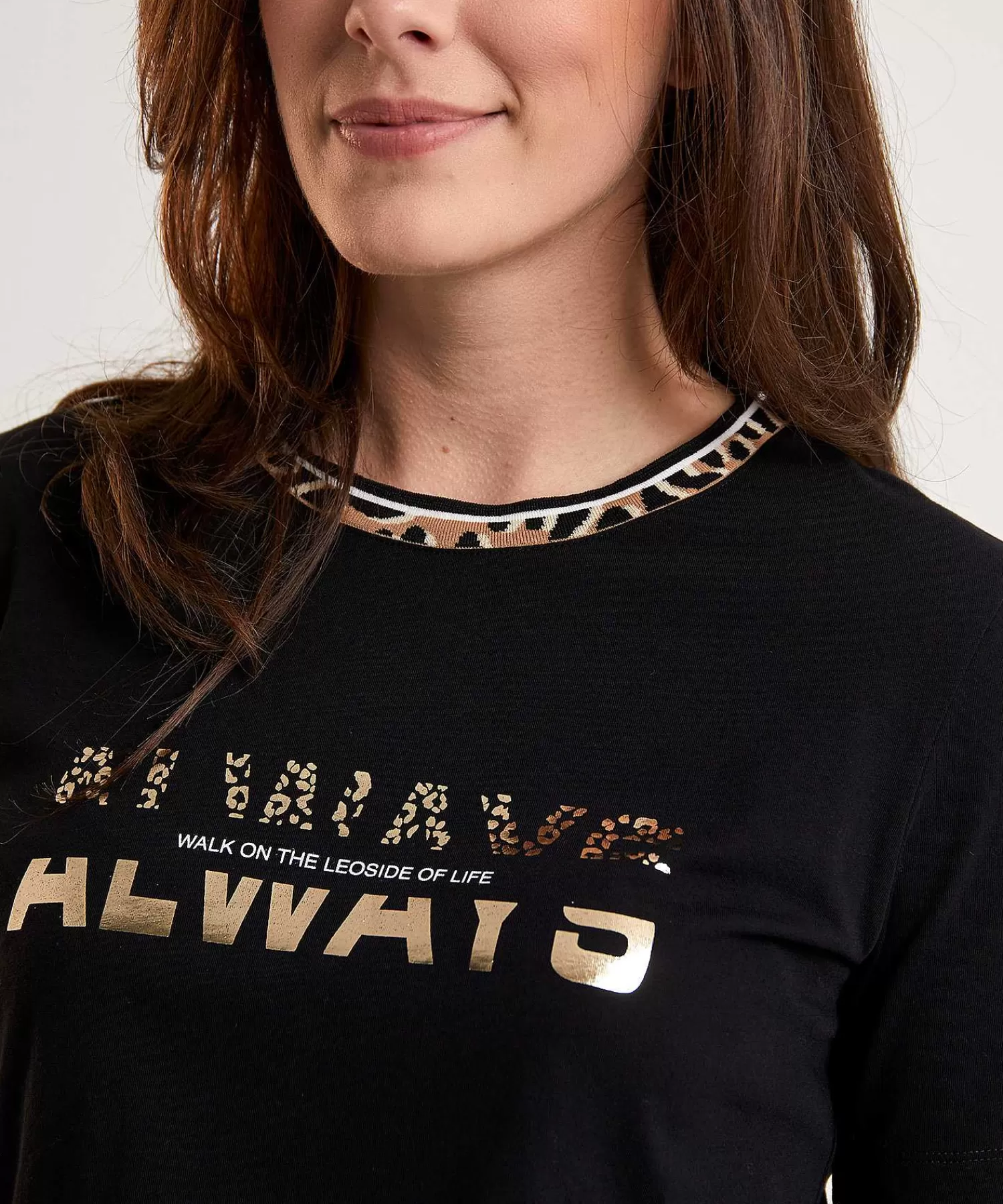 Marc Cain Sports Camisa Deportiva Con Ribete Animal De Marc Cain Flash Sale