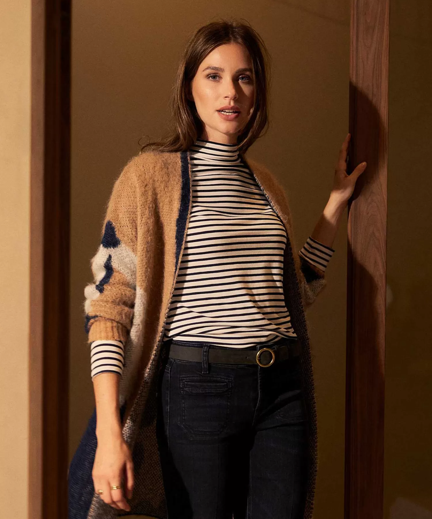 OUI Camisa A Rayas Con Cuello New
