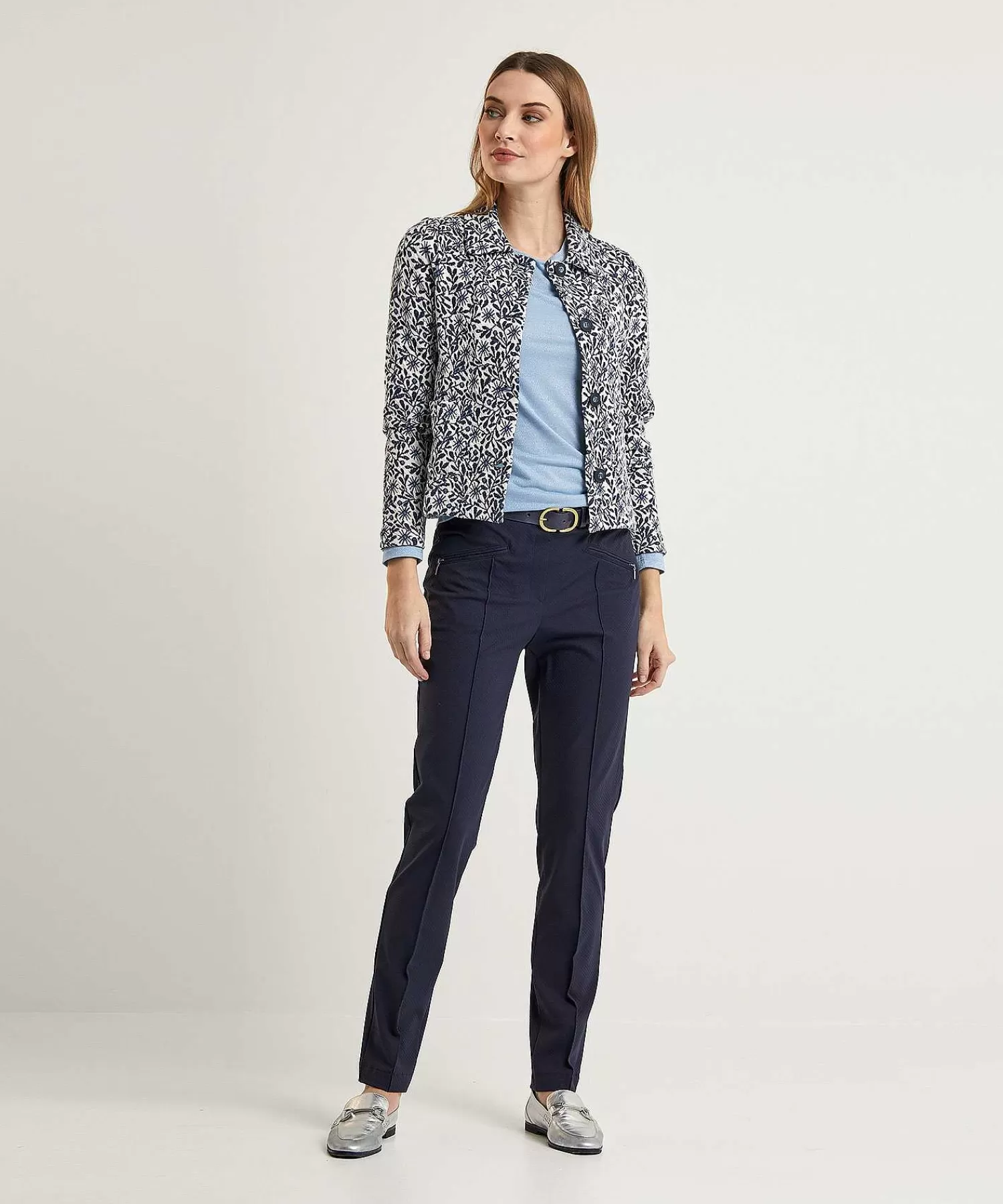 OUI Camisa Con Pliegues En Los Hombros De Lurex Best Sale