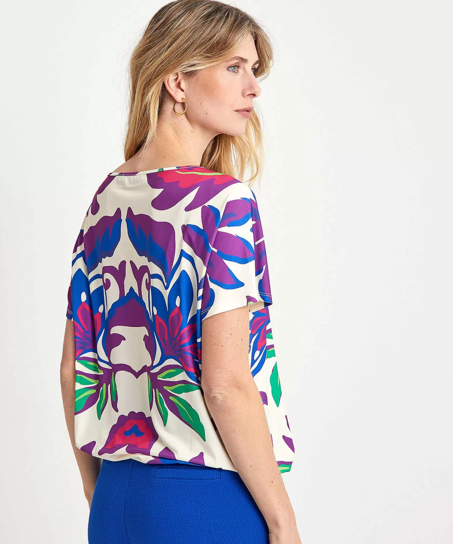 OUI Camisa Slinky Flor Grande Store