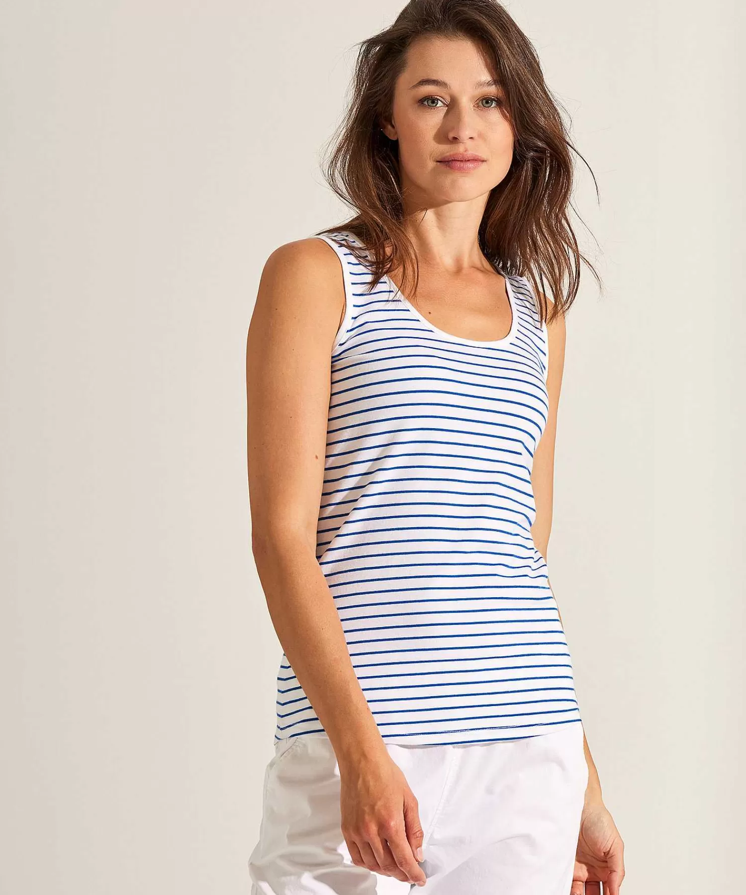 OUI Camiseta Sin Mangas Con Rayas New