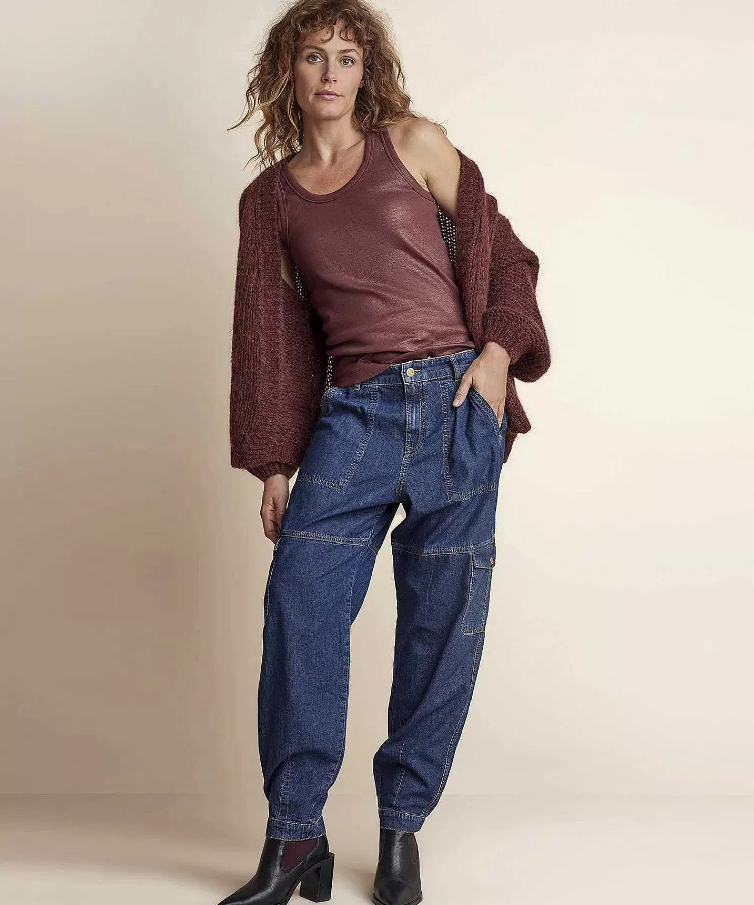 Summum Cardigan Extragrande En Mezcla De Mohair New