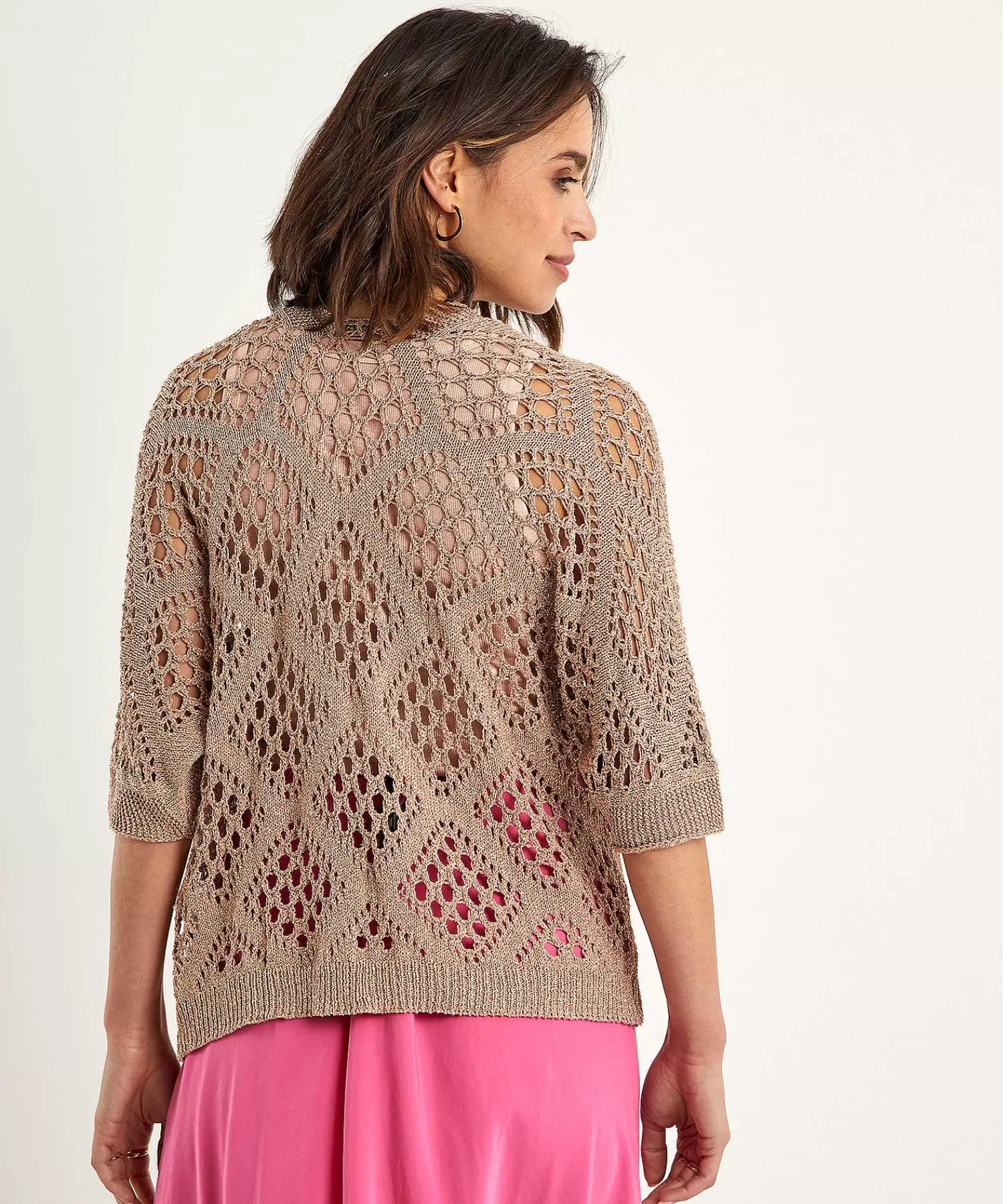 Summum Cardigan Calado Lurex Discount